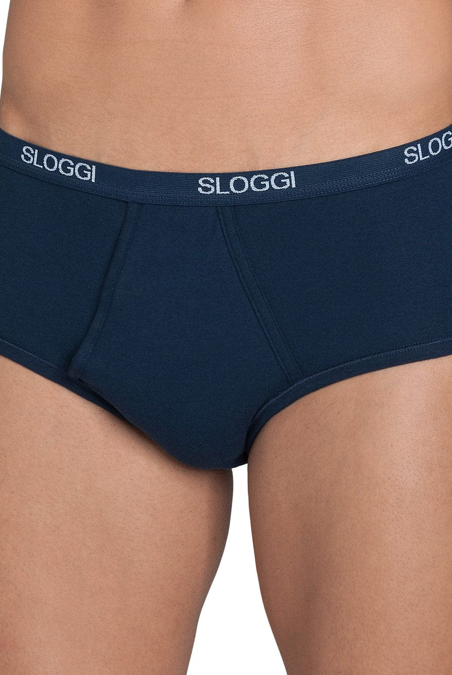 Sloggi Mens Basic Maxi Briefs - 1 Pack - Navy