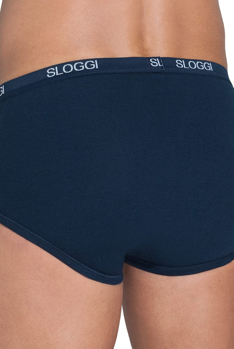Sloggi Mens Basic Maxi Briefs - 1 Pack - Navy