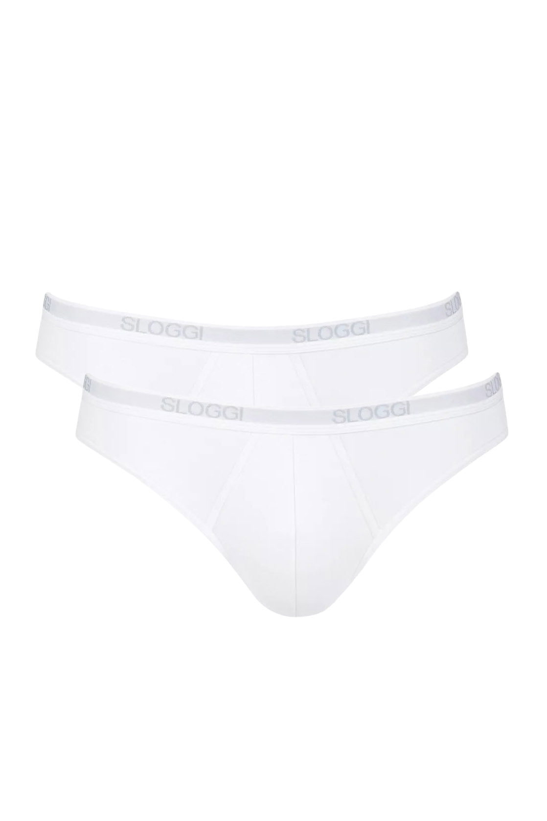 Sloggi Mens Basic Mini Briefs - 2 Pack - White