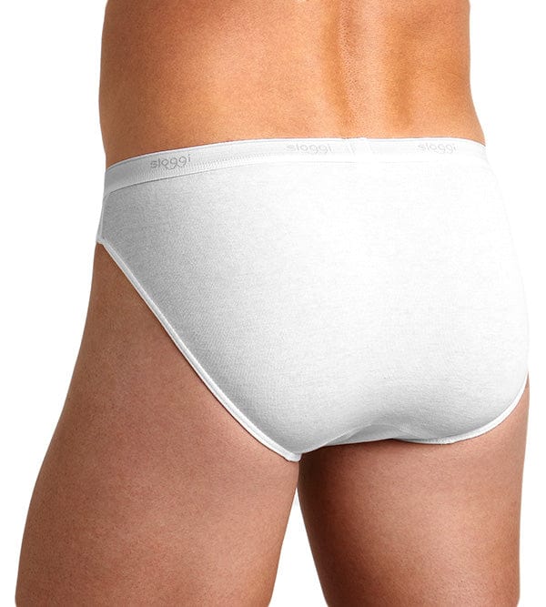 Sloggi Mens Basic Mini Briefs - 2 Pack - White