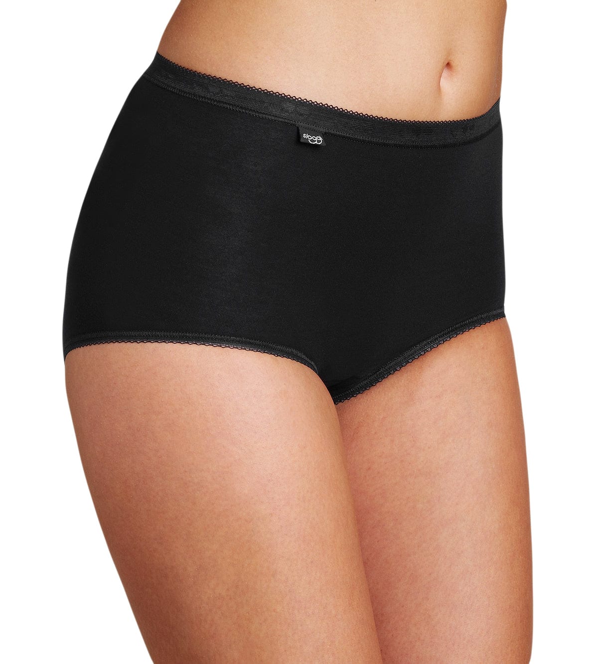 Sloggi Womens Basic Maxi Brief 2 Pack - Black