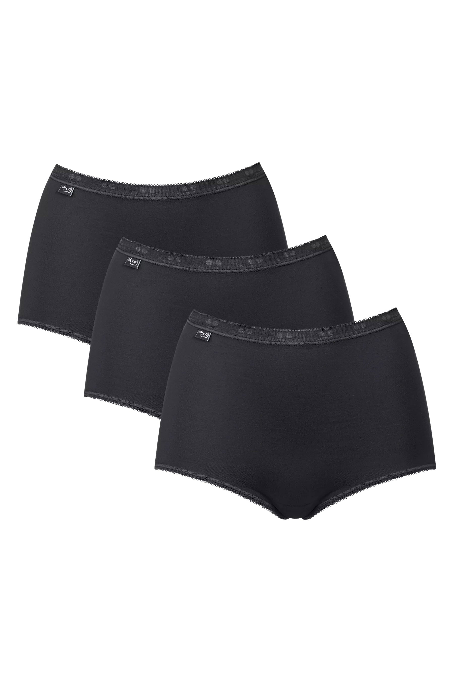 Sloggi Womens Basic Maxi Brief 3 Pack - Black