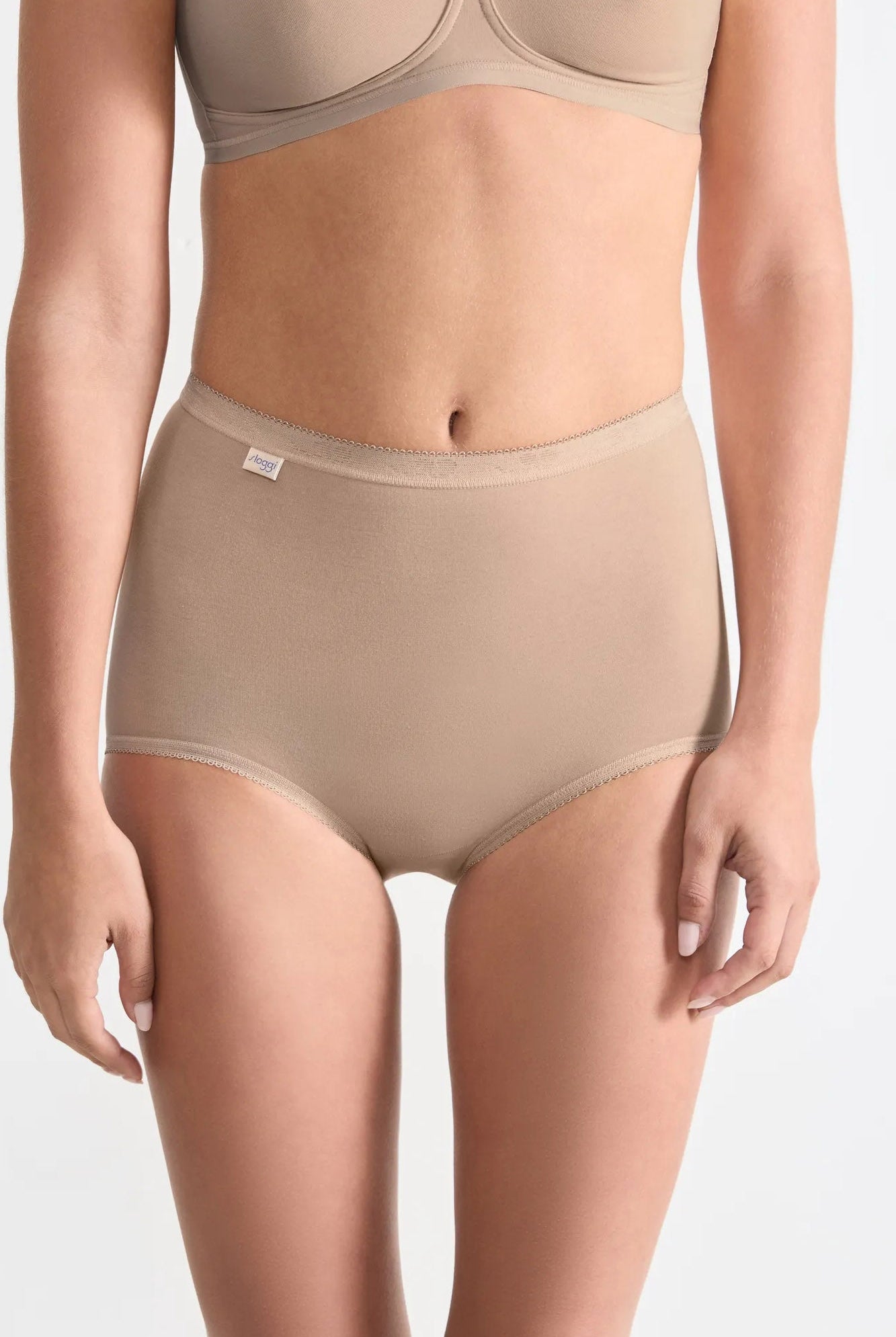 Sloggi Womens Basic Maxi Brief 3 Pack - Skin