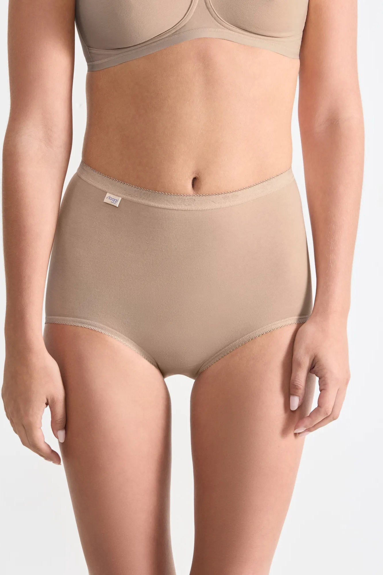 Sloggi Womens Basic Maxi Brief 3 Pack - Skin