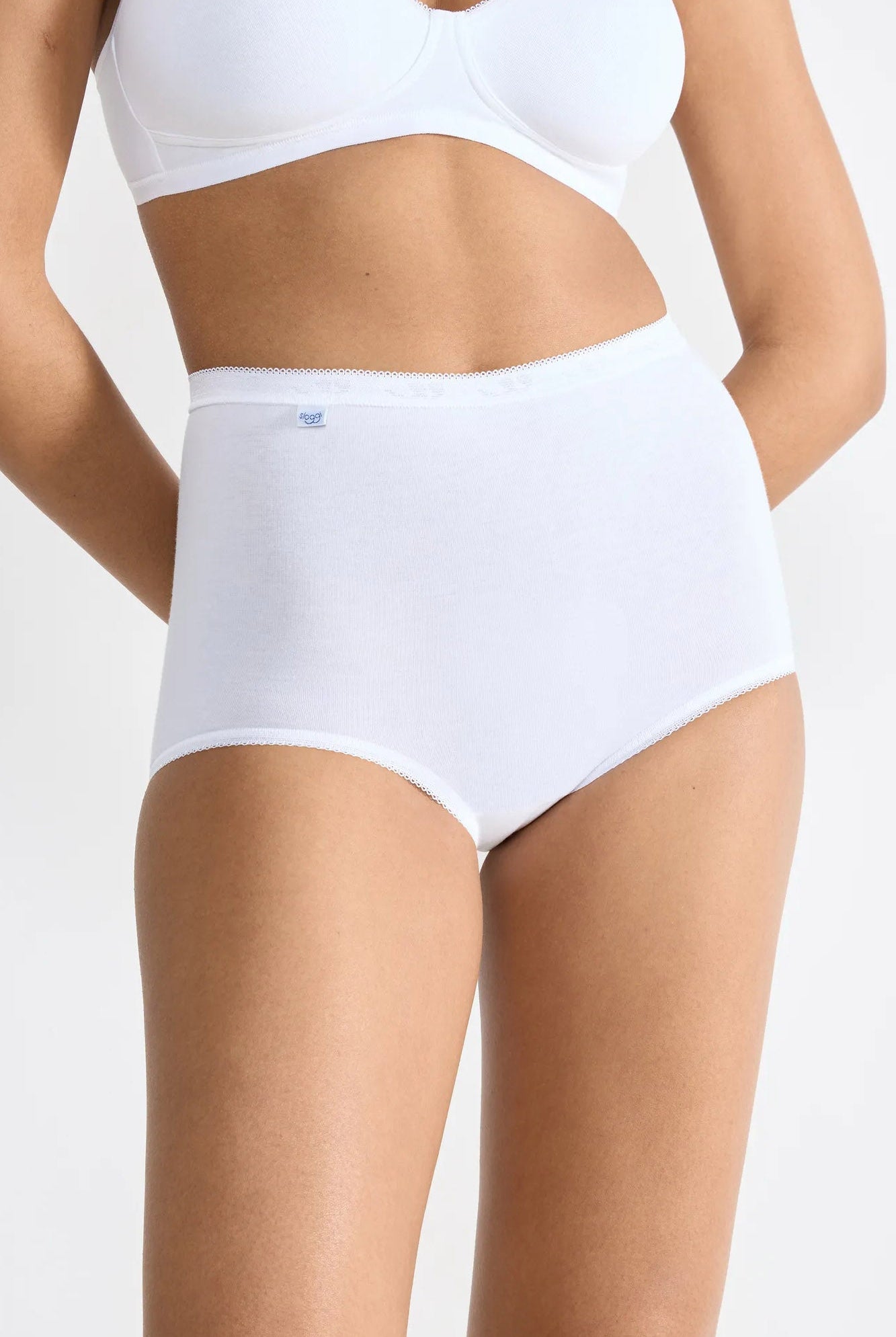 Sloggi Womens Basic Maxi Brief 3 Pack - White