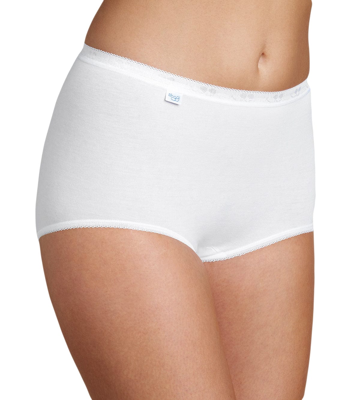Sloggi Womens Basic Maxi Brief 4 Pack - White