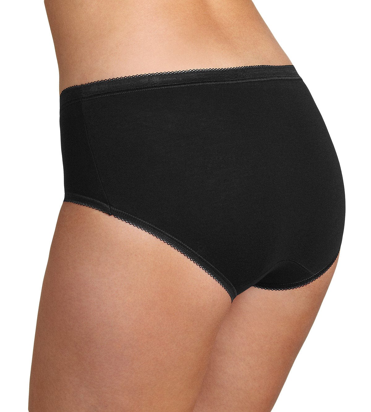 Sloggi Womens Basic Midi Brief - 4 Pack - Black