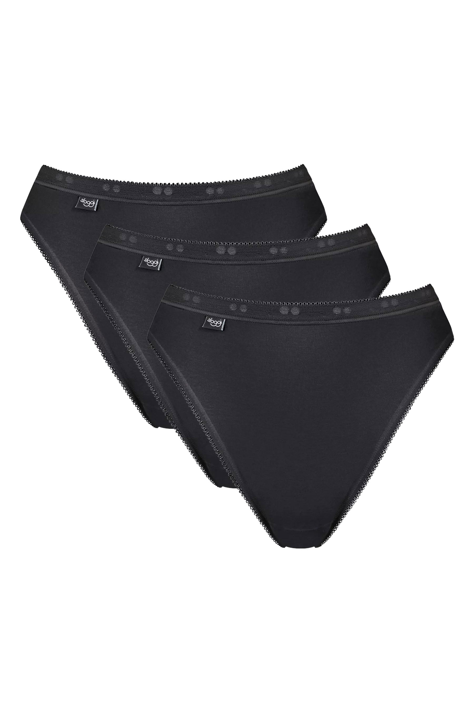 Sloggi Womens Basic Tai Brief 3 Pack - Black