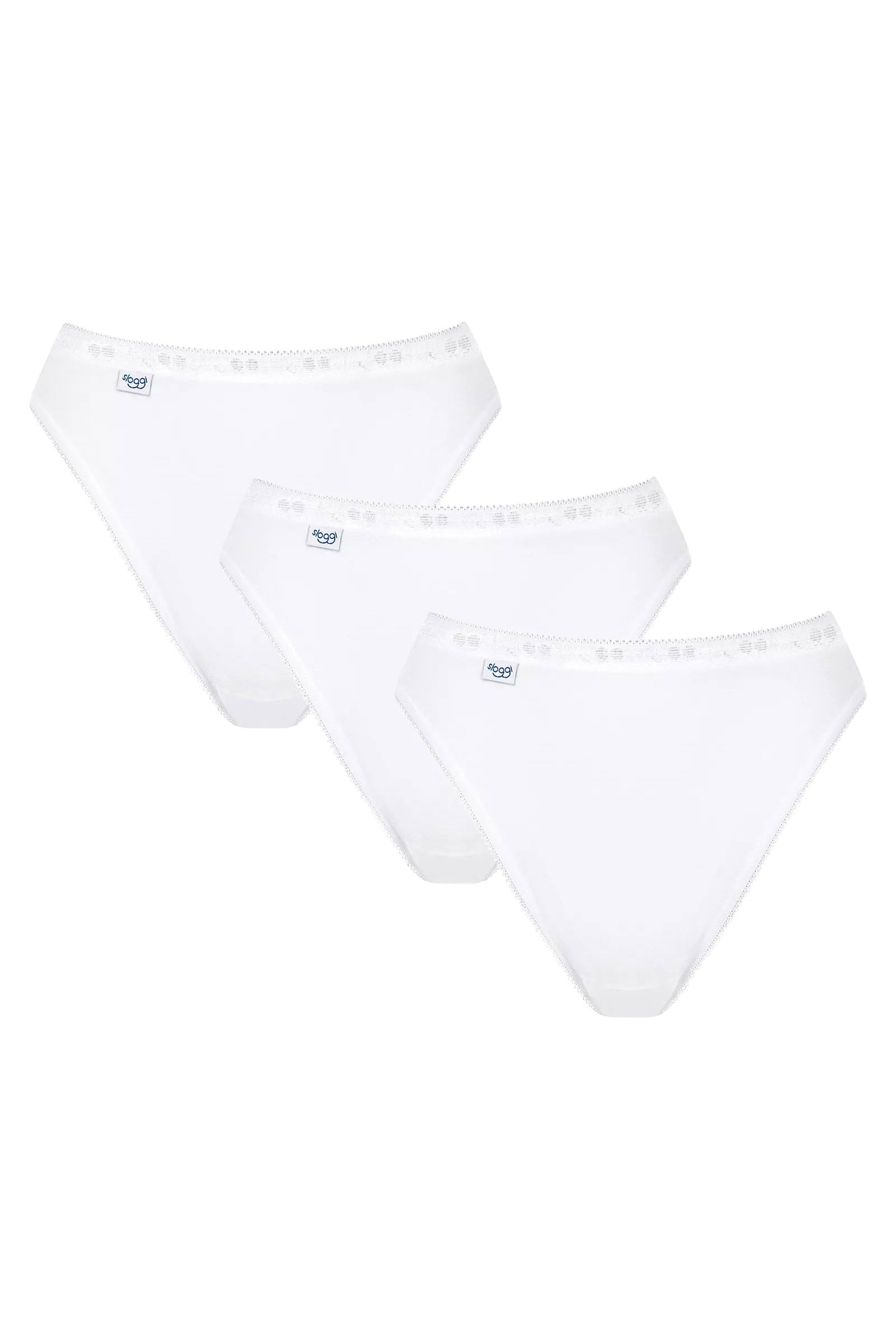 Sloggi Womens Basic Tai Brief 3 Pack - White