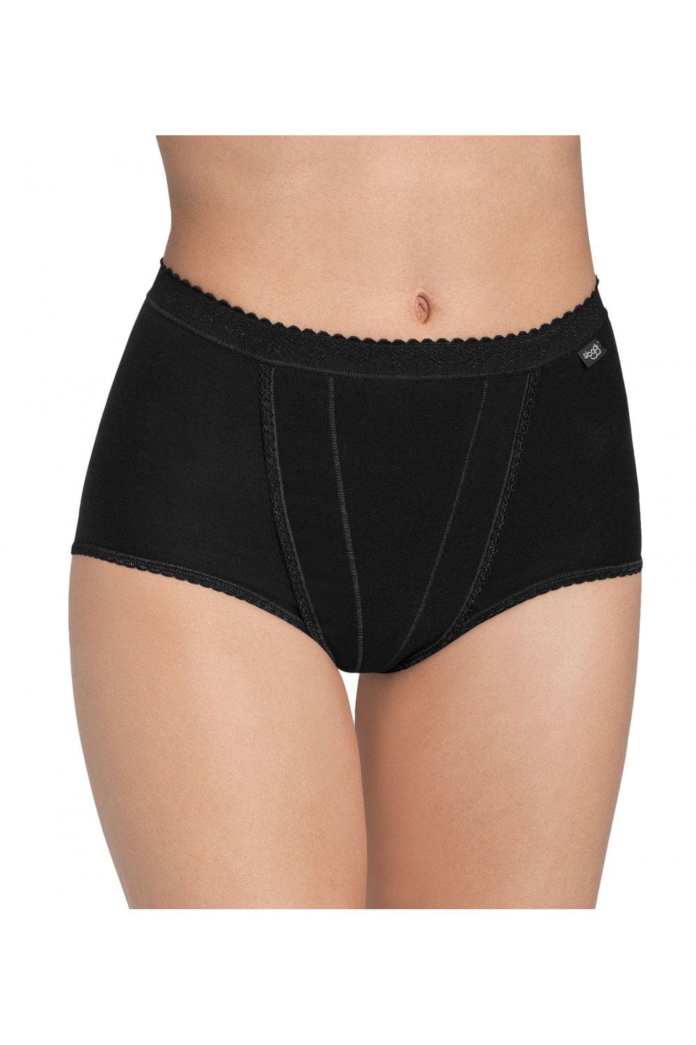 Sloggi Womens Control Maxi Brief 2 Pack - Black