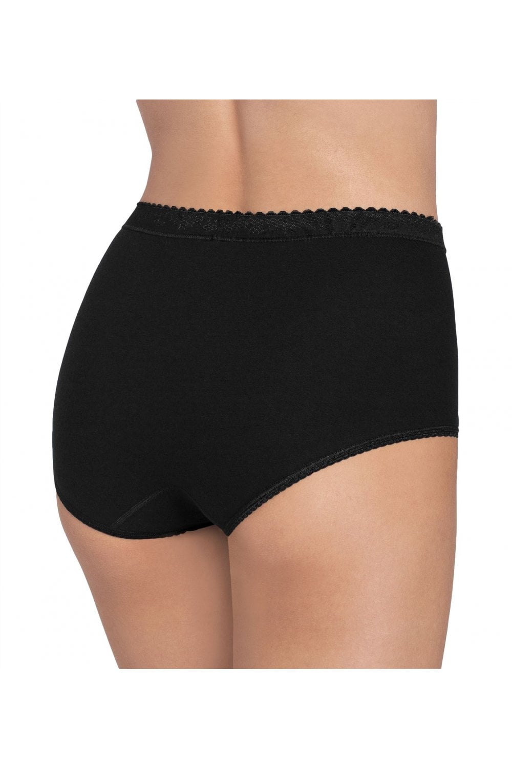 Sloggi Womens Control Maxi Brief 2 Pack - Black