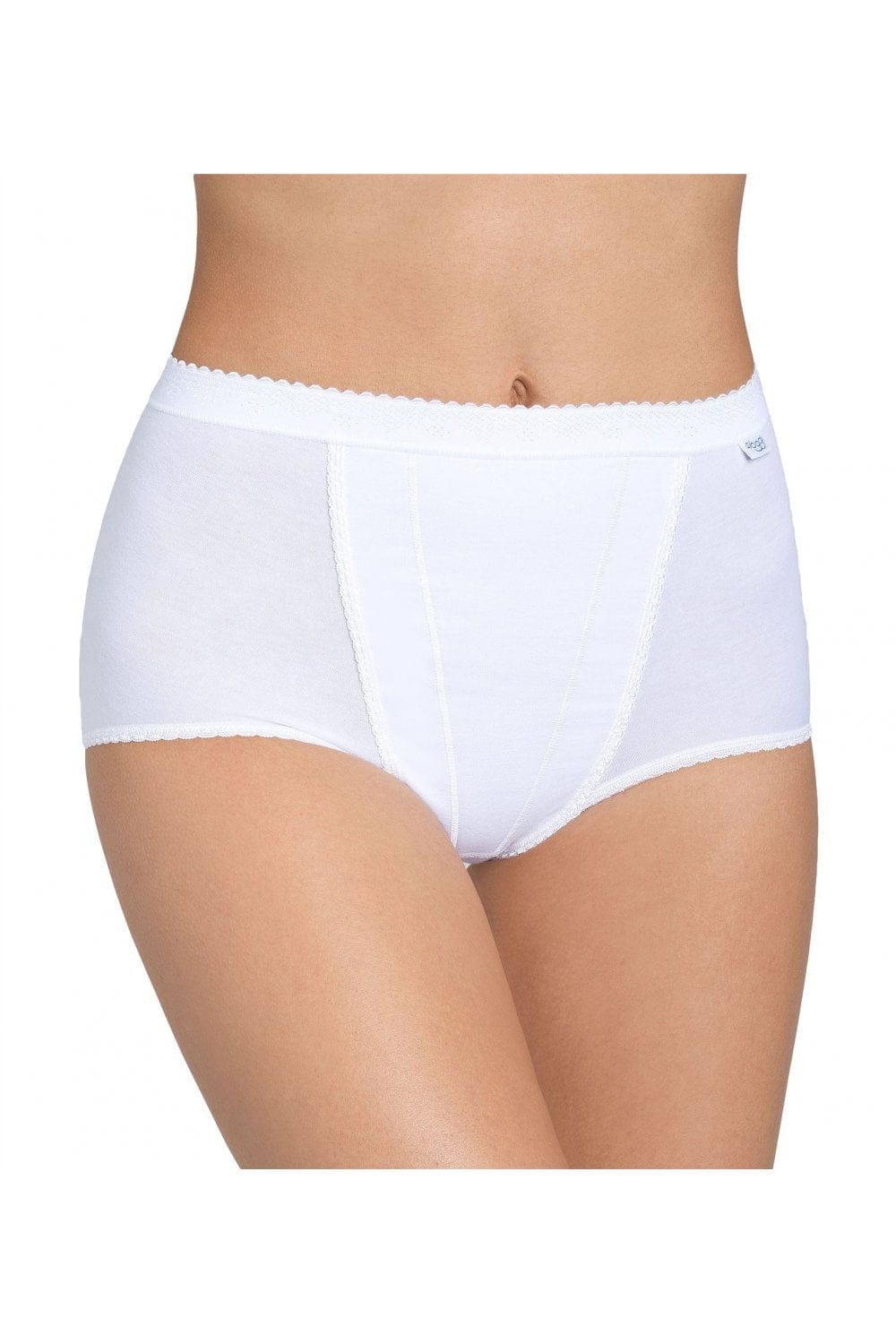 Sloggi Womens Control Maxi Brief 2 Pack - White