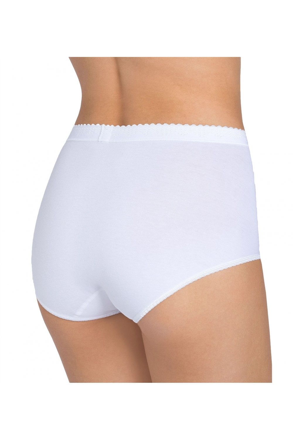 Sloggi Womens Control Maxi Brief 2 Pack - White