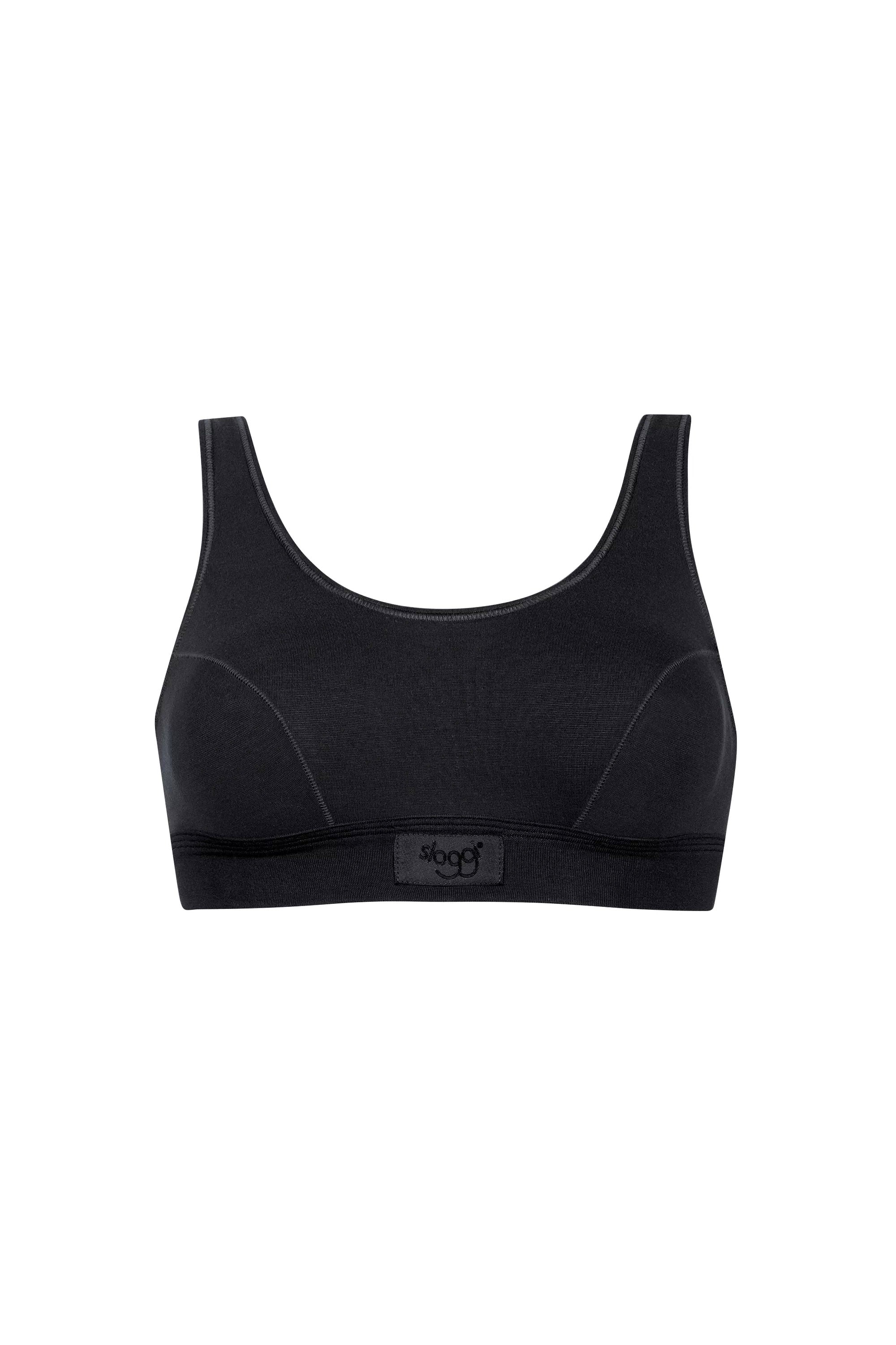 Sloggi Womens Double Comfort Top Stretch Bra Top - Black