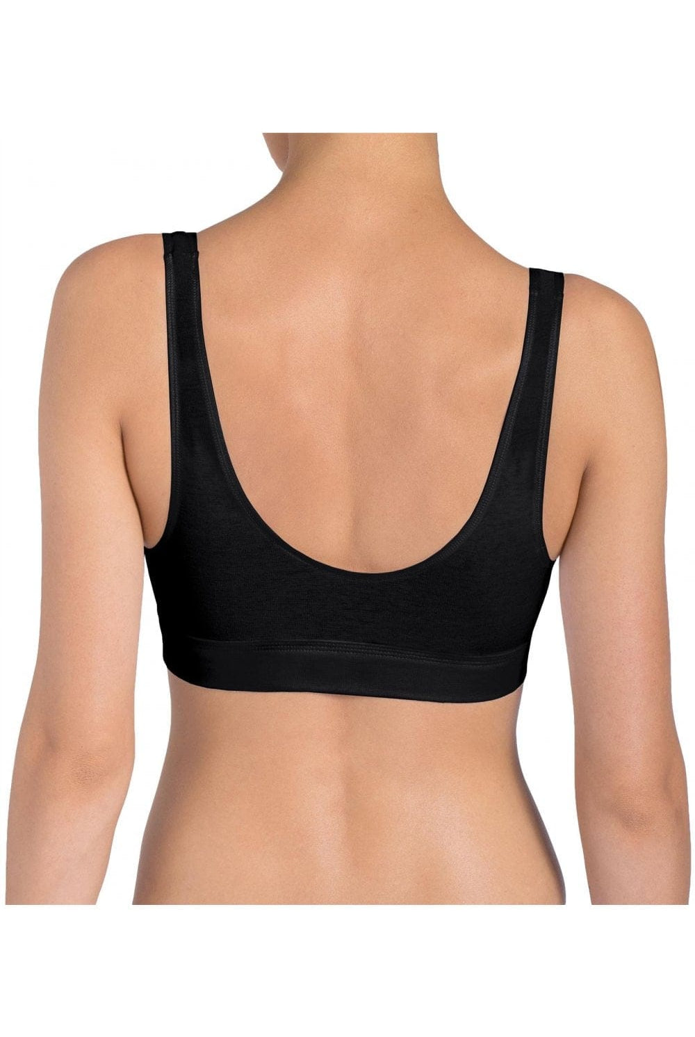 Sloggi Womens Double Comfort Top Stretch Bra Top - Black
