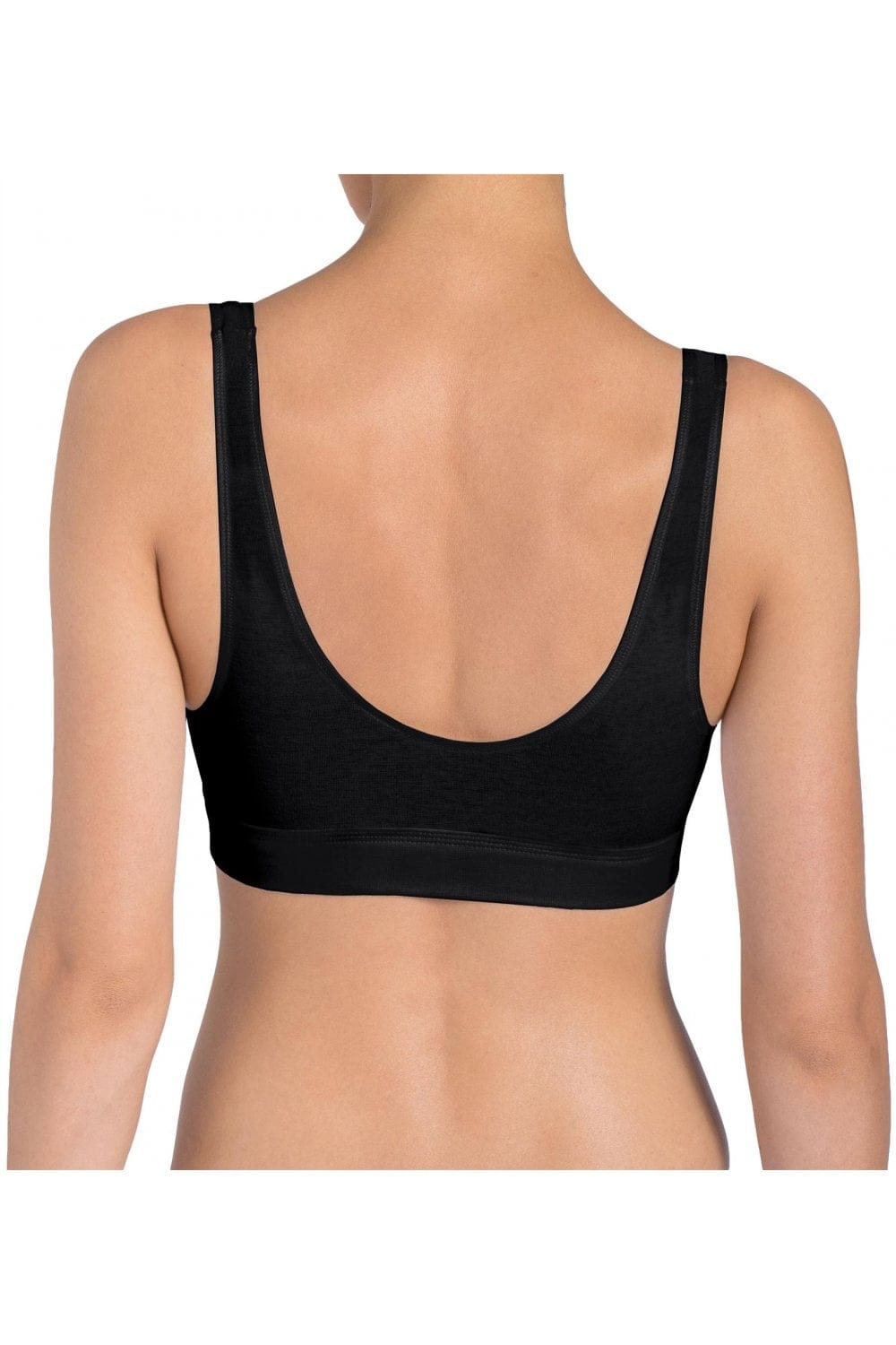 Sloggi Womens Double Comfort Top Stretch Bra Top - Black
