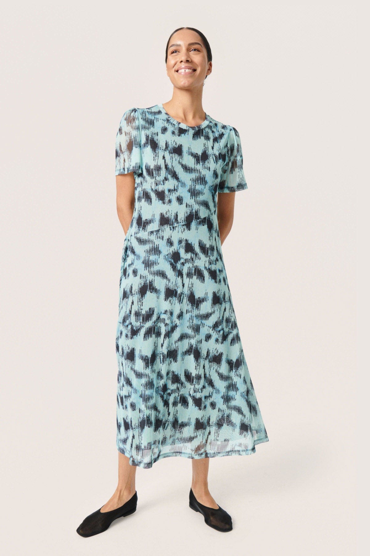Soaked in Luxury Anaika Maxi Dress - Sea Jet Diffusion Print