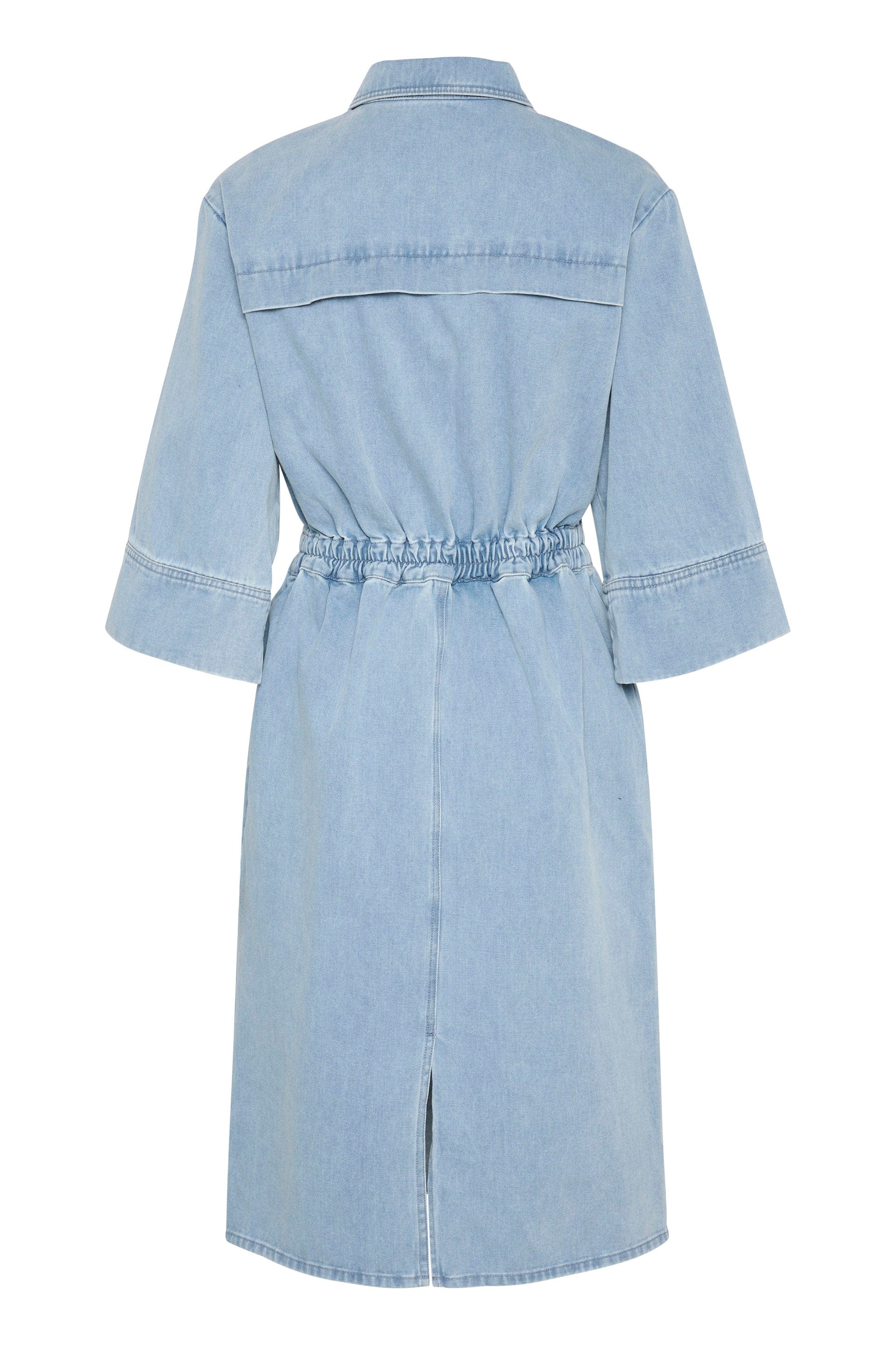 Soaked in Luxury Annabeth Denim Dress - Light Blue