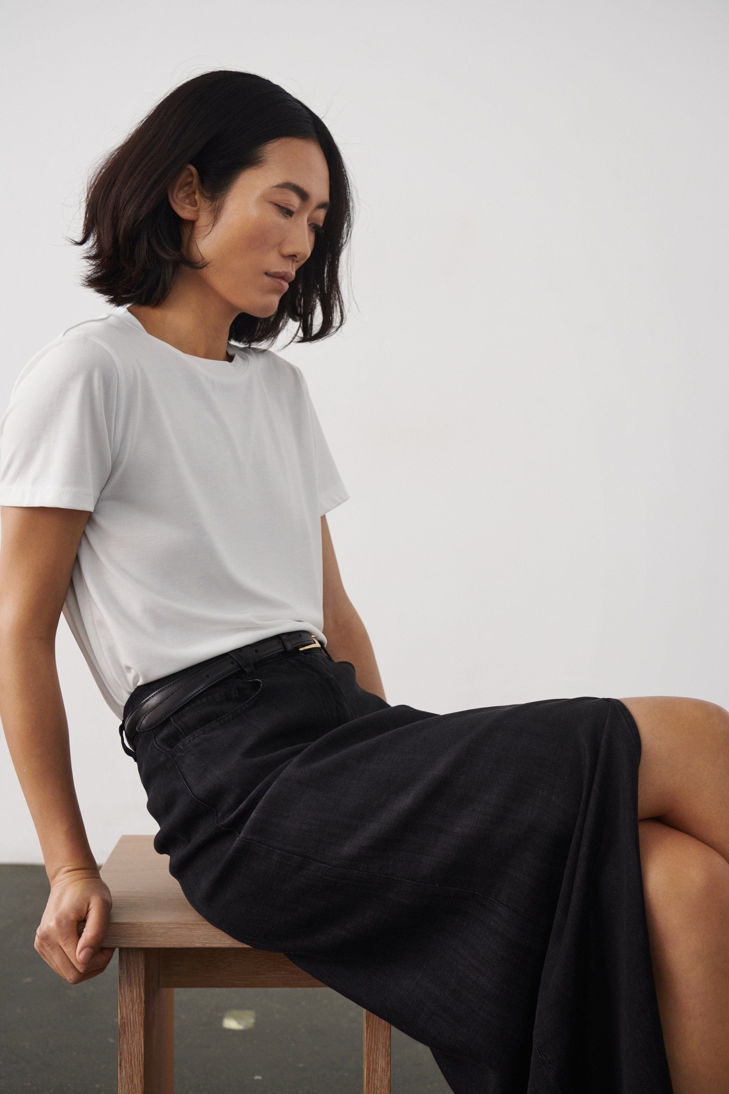 Soaked in Luxury Columbine Short Sleeve T-Shirt - Broken White