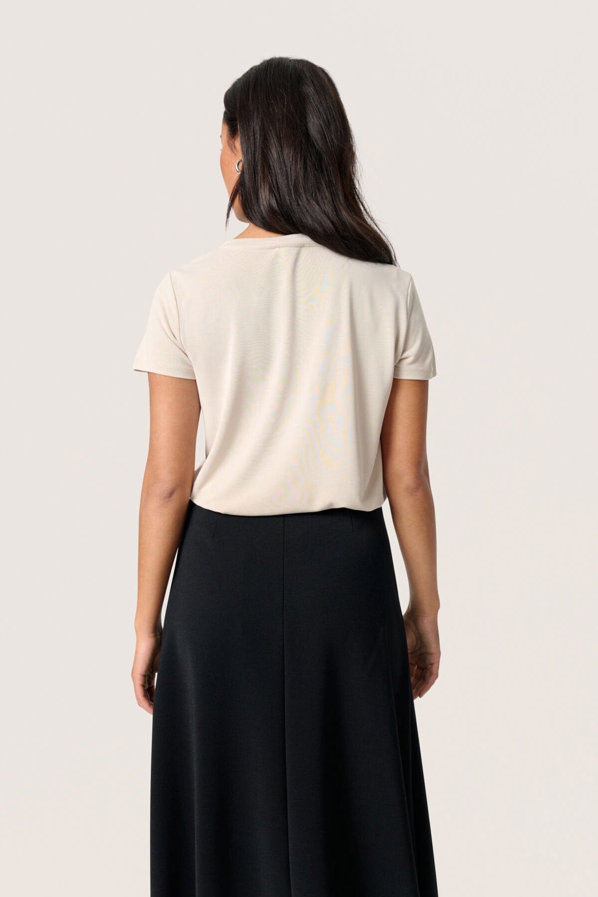 Soaked in Luxury Columbine V-Neck Short Sleeve - Ancient Scroll