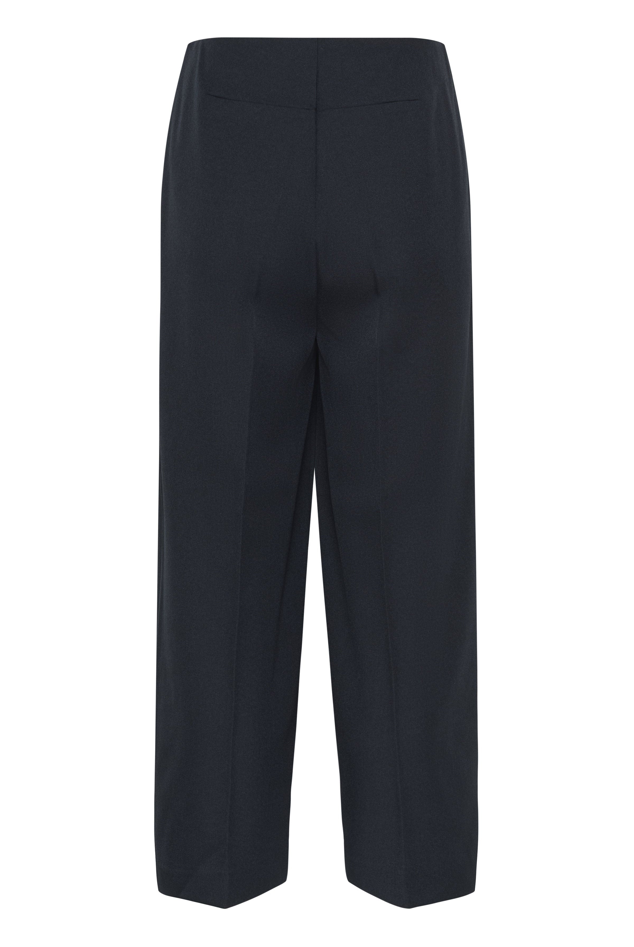 Soaked in Luxury Corinne Wide Cropped Trousers - Salute Melange