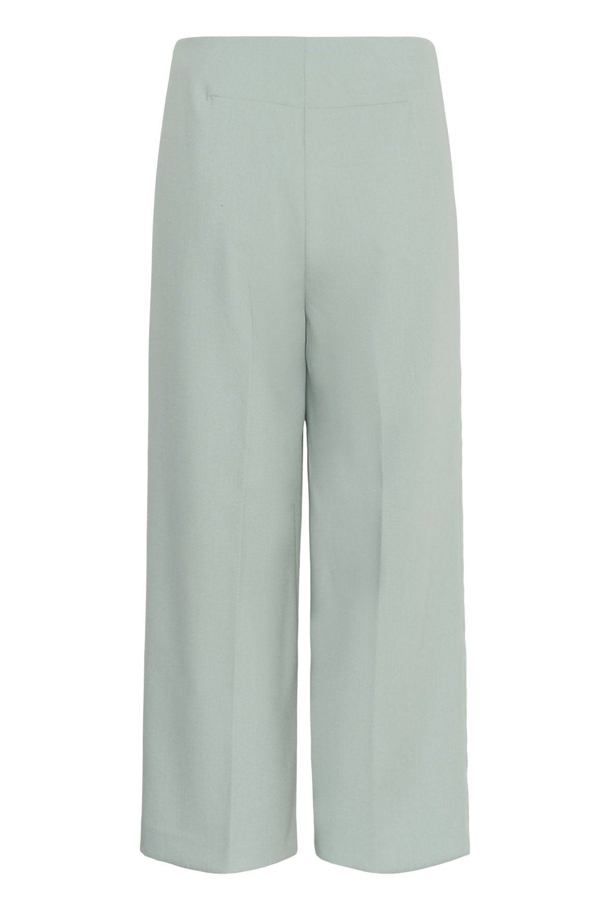Soaked in Luxury Corinne Wide Cropped Trousers - Silver Blue