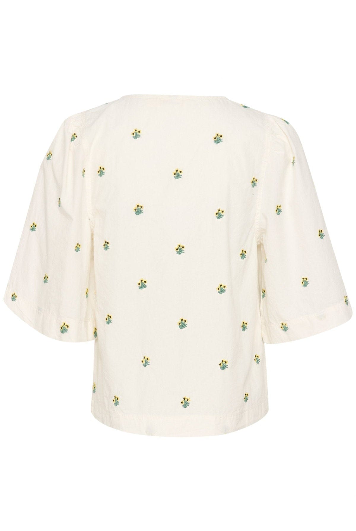 Soaked in Luxury Dina Embroidered Top - Whisper White