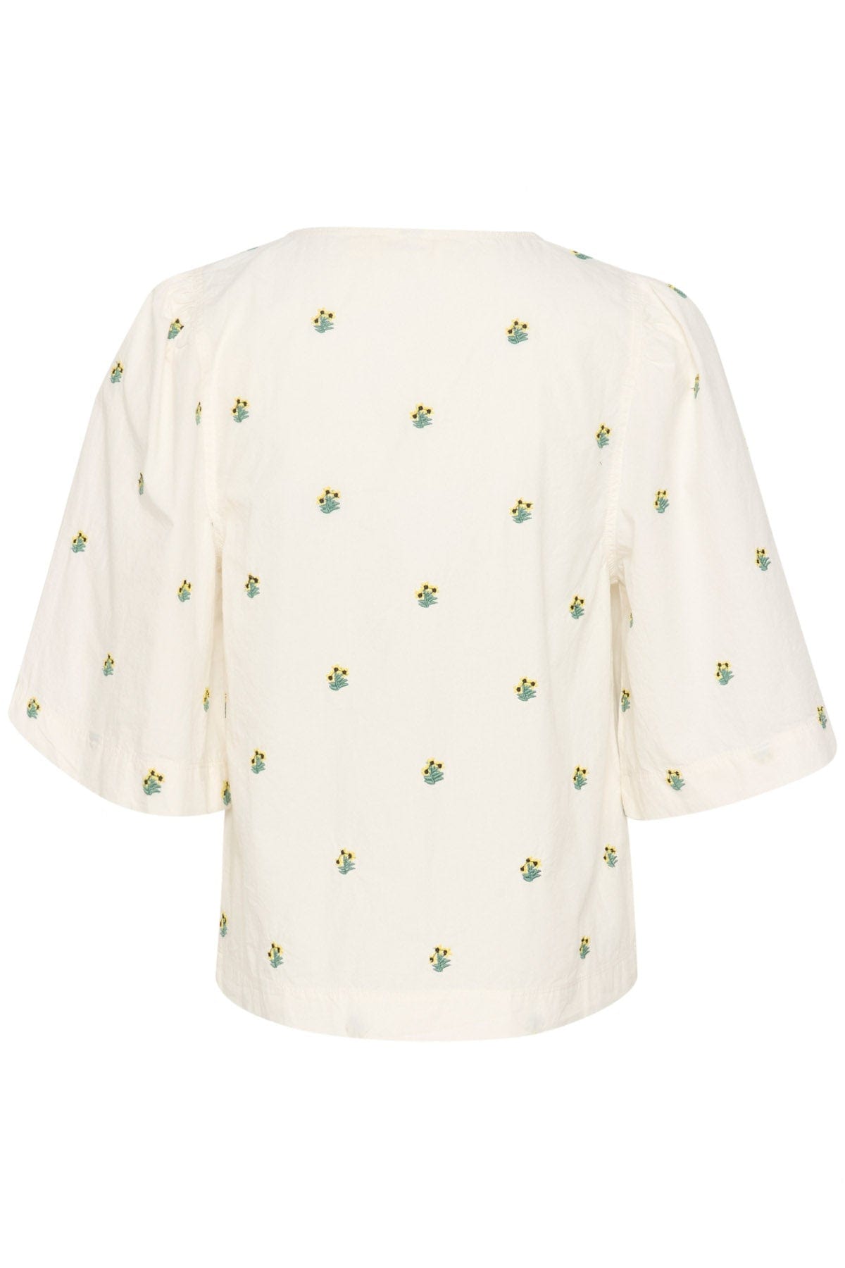 Soaked in Luxury Dina Embroidered Top - Whisper White