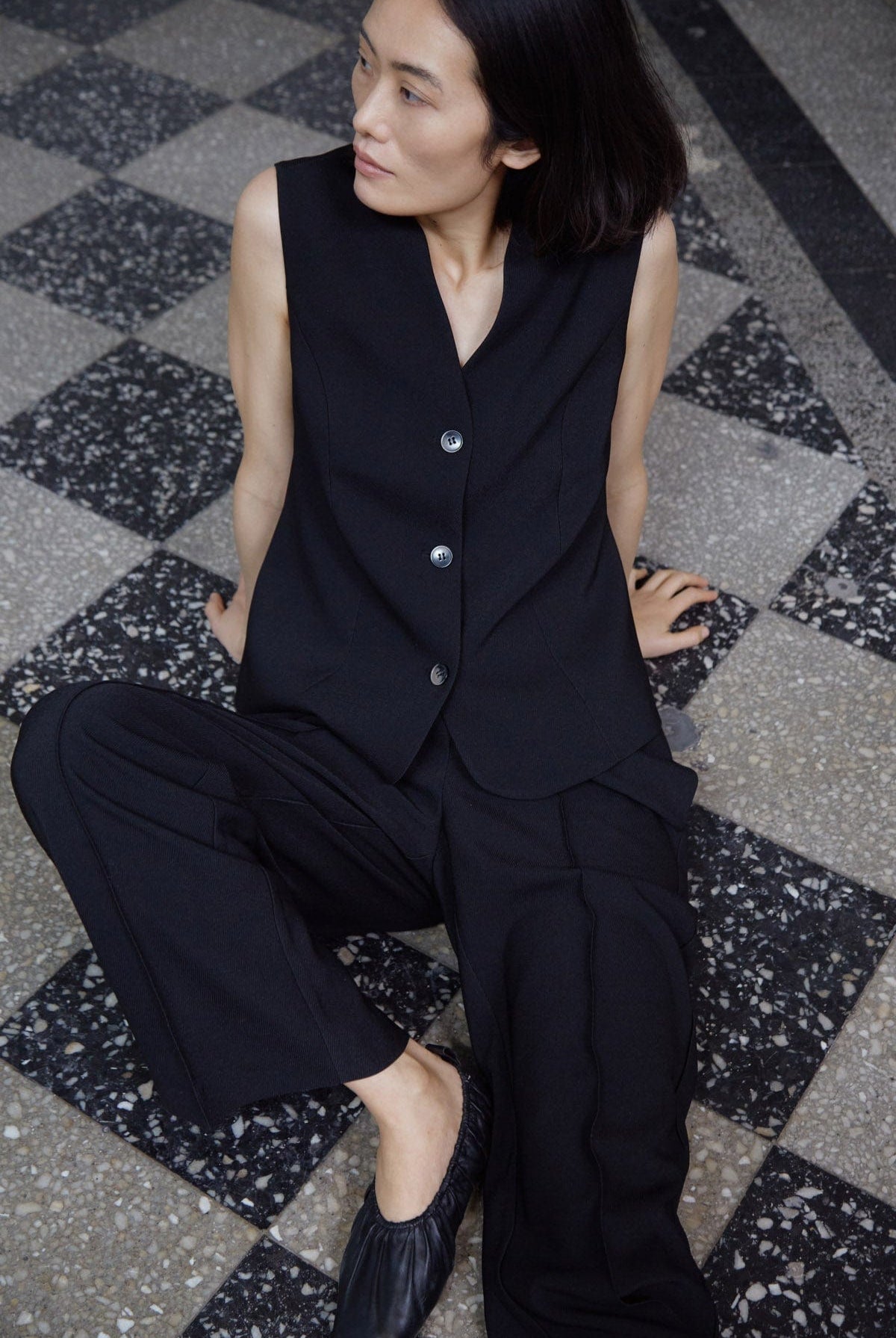 Soaked in Luxury Eureka Elasticated Waist Trousers - Black