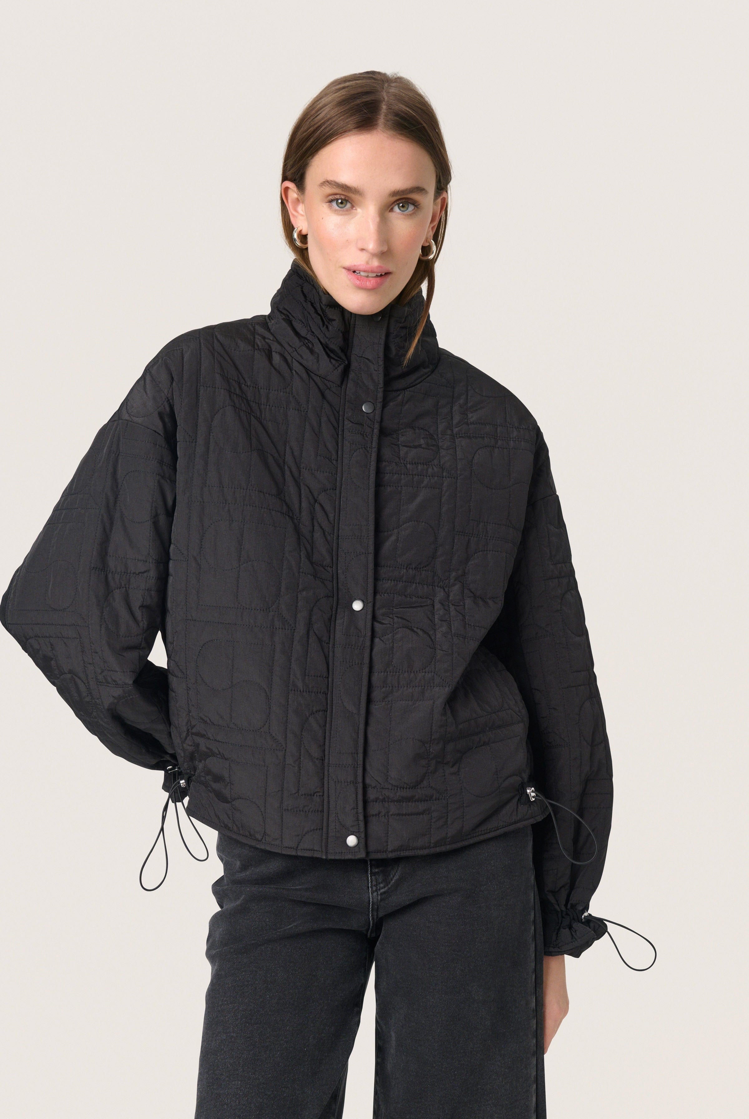 Soaked in Luxury Jackline Quilted Short Jacket - Black