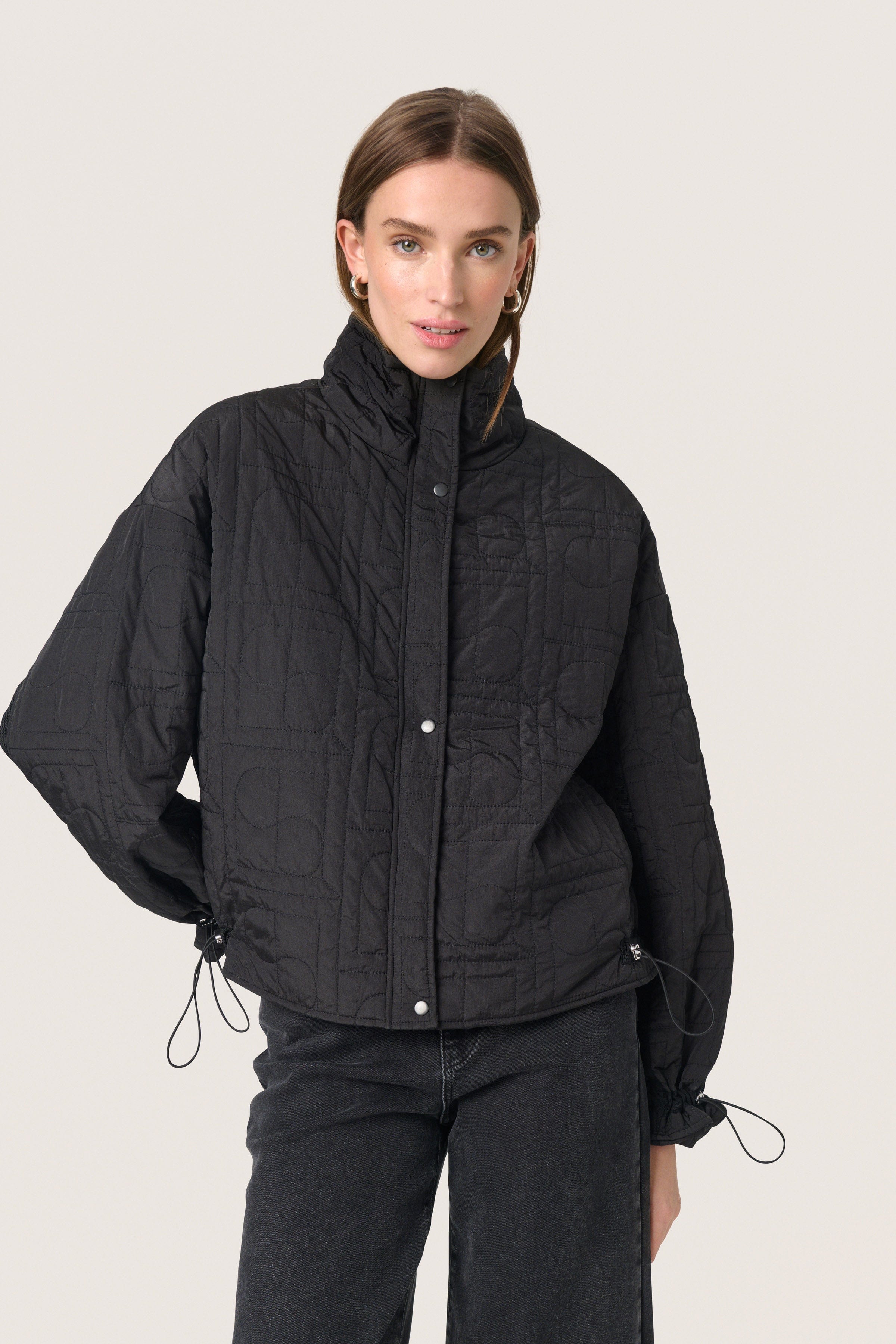Soaked in Luxury Jackline Quilted Short Jacket - Black