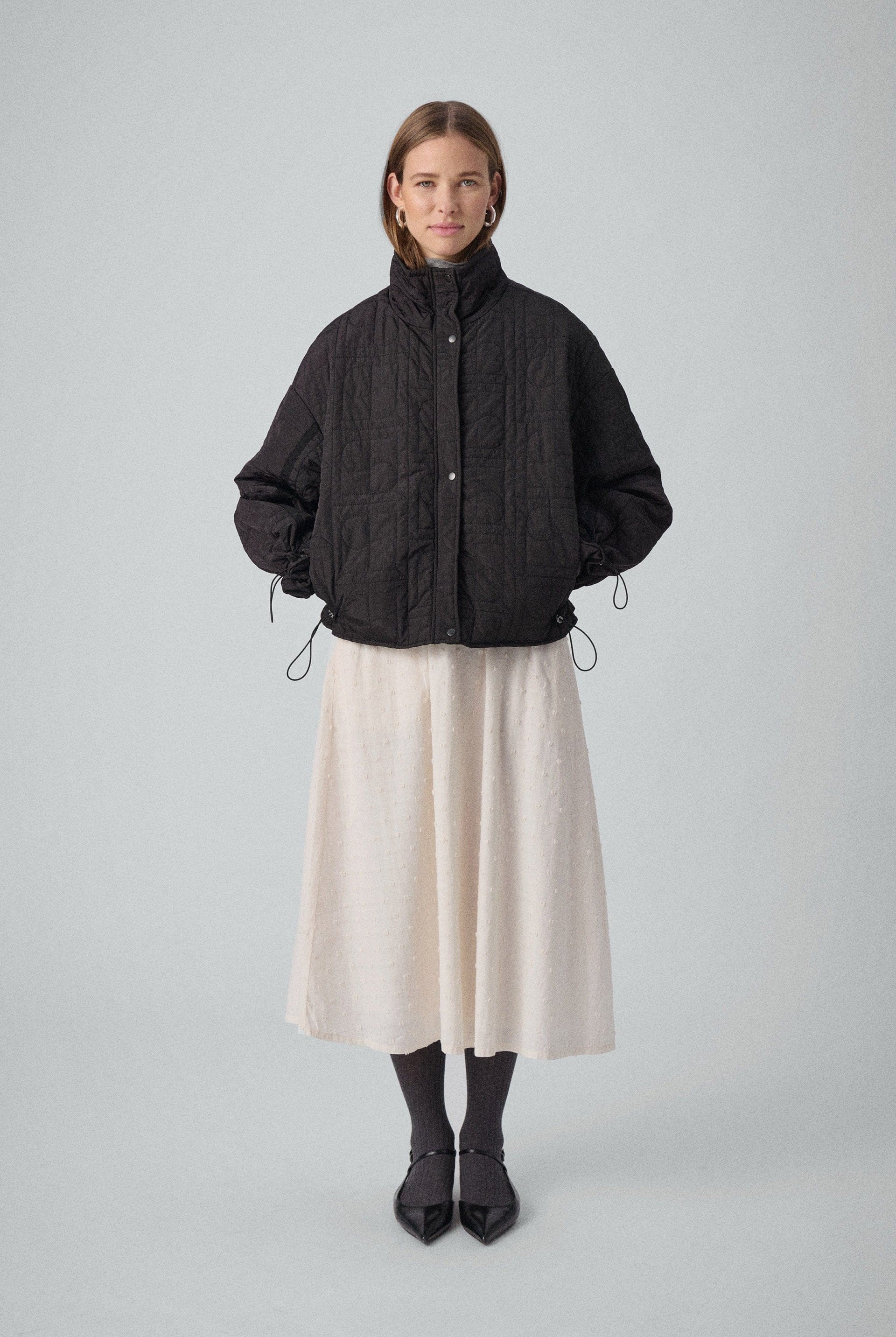 Soaked in Luxury Jackline Quilted Short Jacket - Black