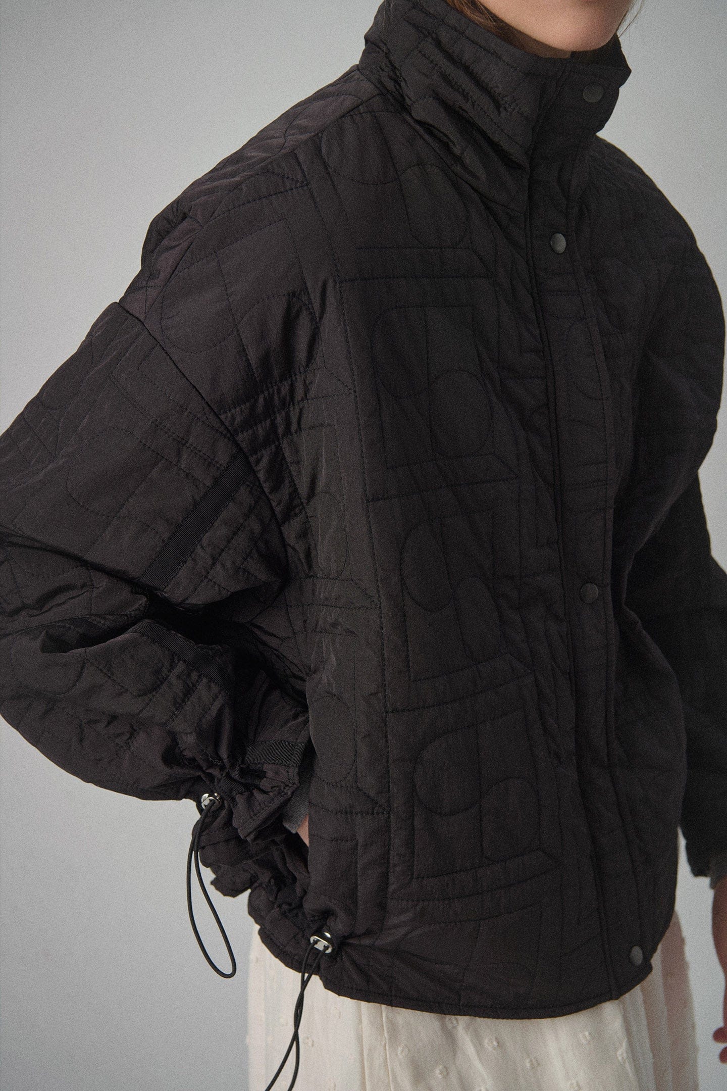 Soaked in Luxury Jackline Quilted Short Jacket - Black