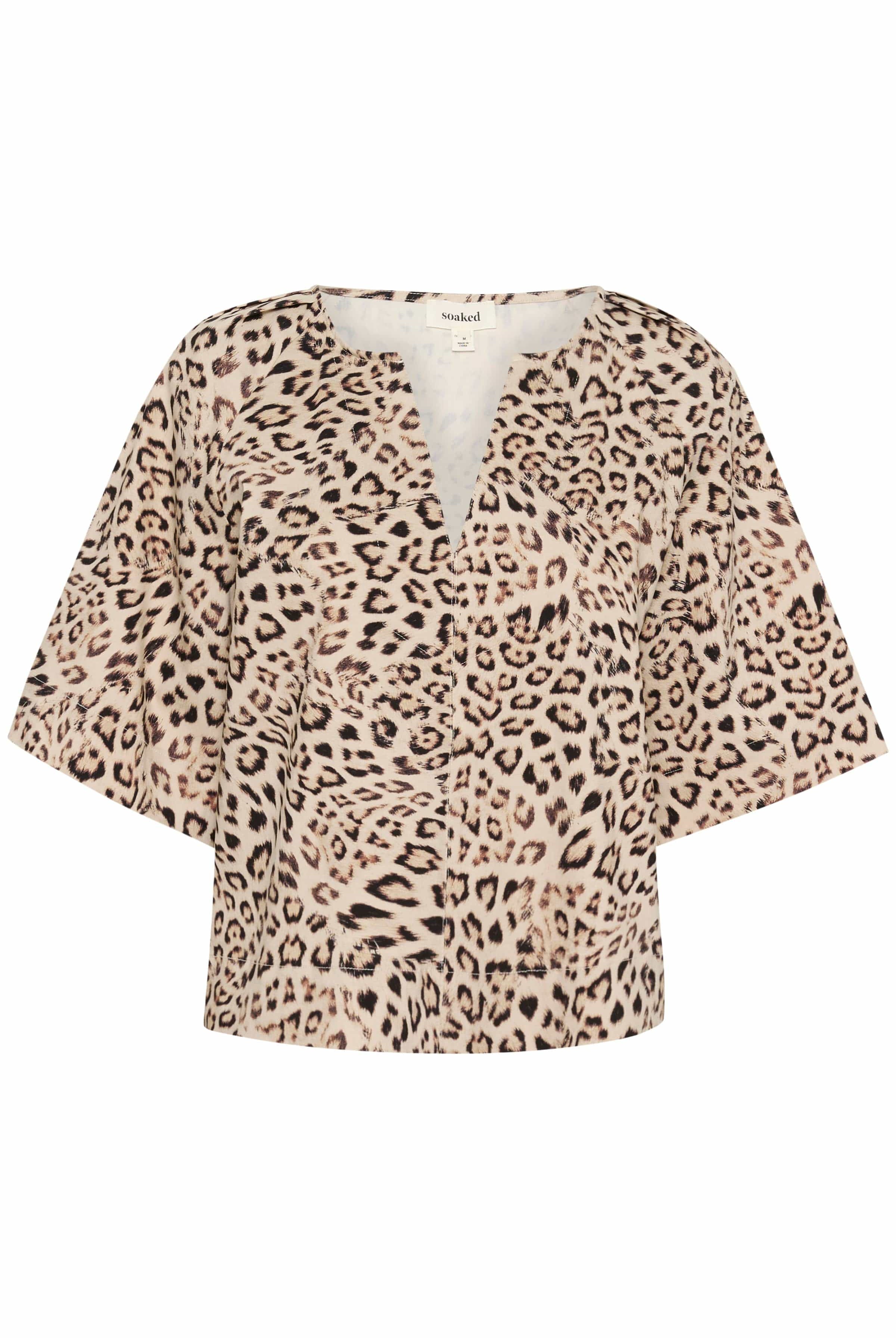 Soaked in Luxury Jalina Blouse - Leopard Print