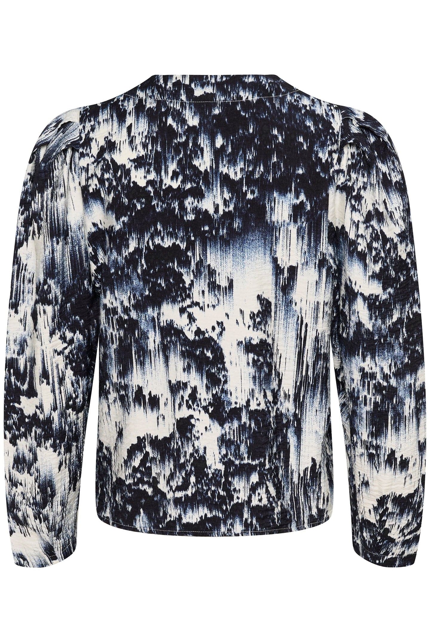 Soaked in Luxury Jazzlyn Blouse - Dark Navy Landscape Print