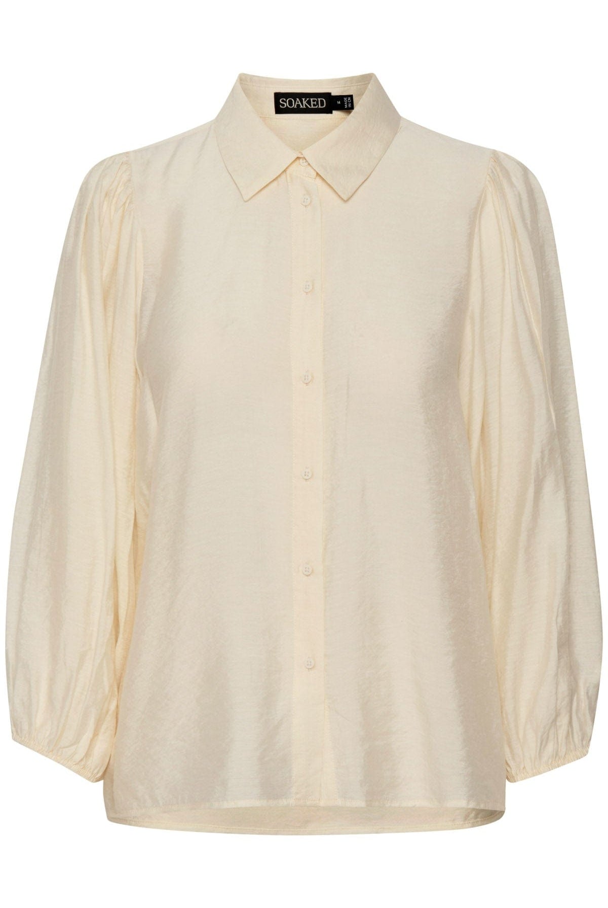 Soaked in Luxury Leodora Stefani 3/4 Sleeve Shirt - Oatmeal