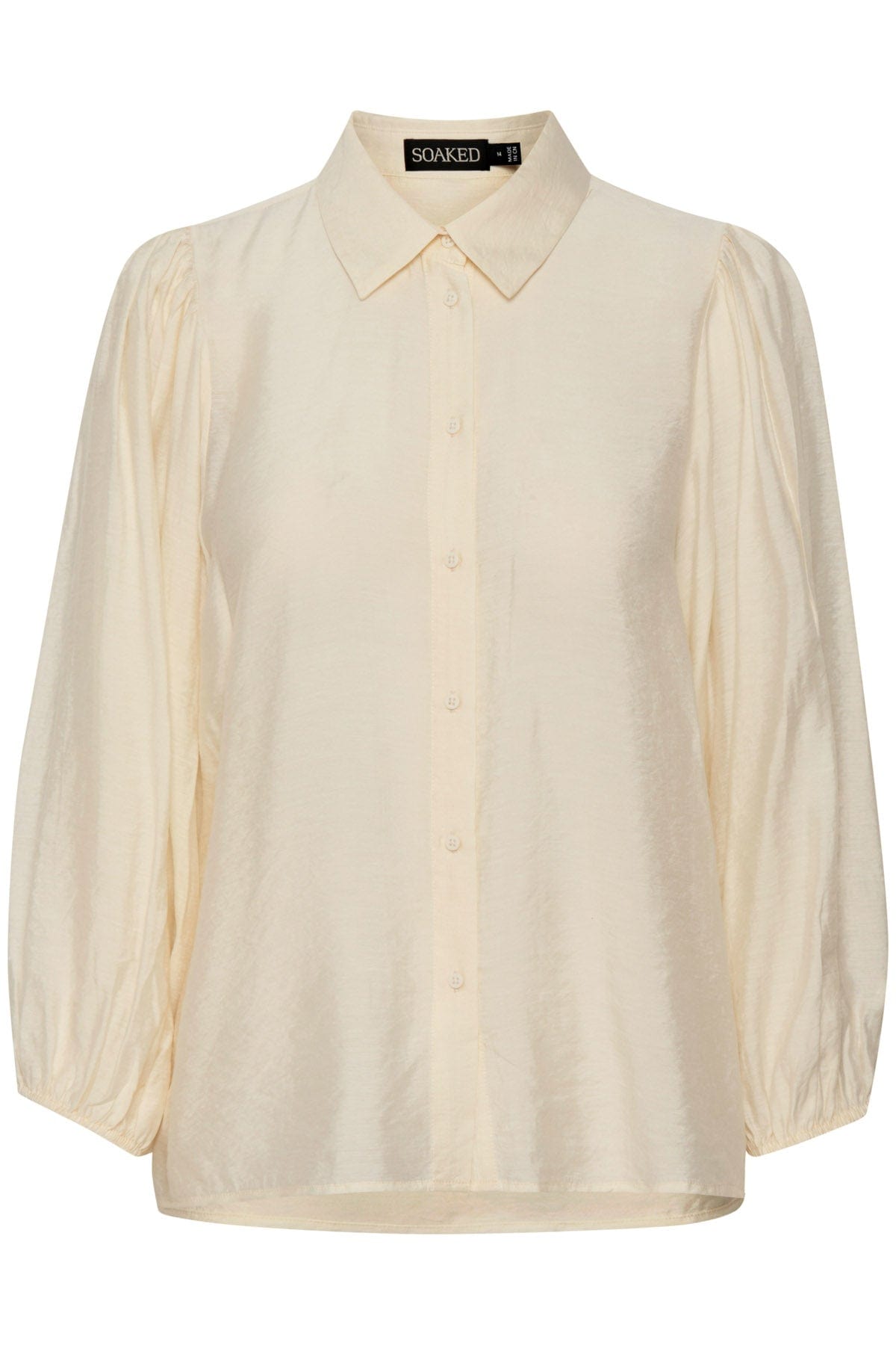 Soaked in Luxury Leodora Stefani 3/4 Sleeve Shirt - Oatmeal