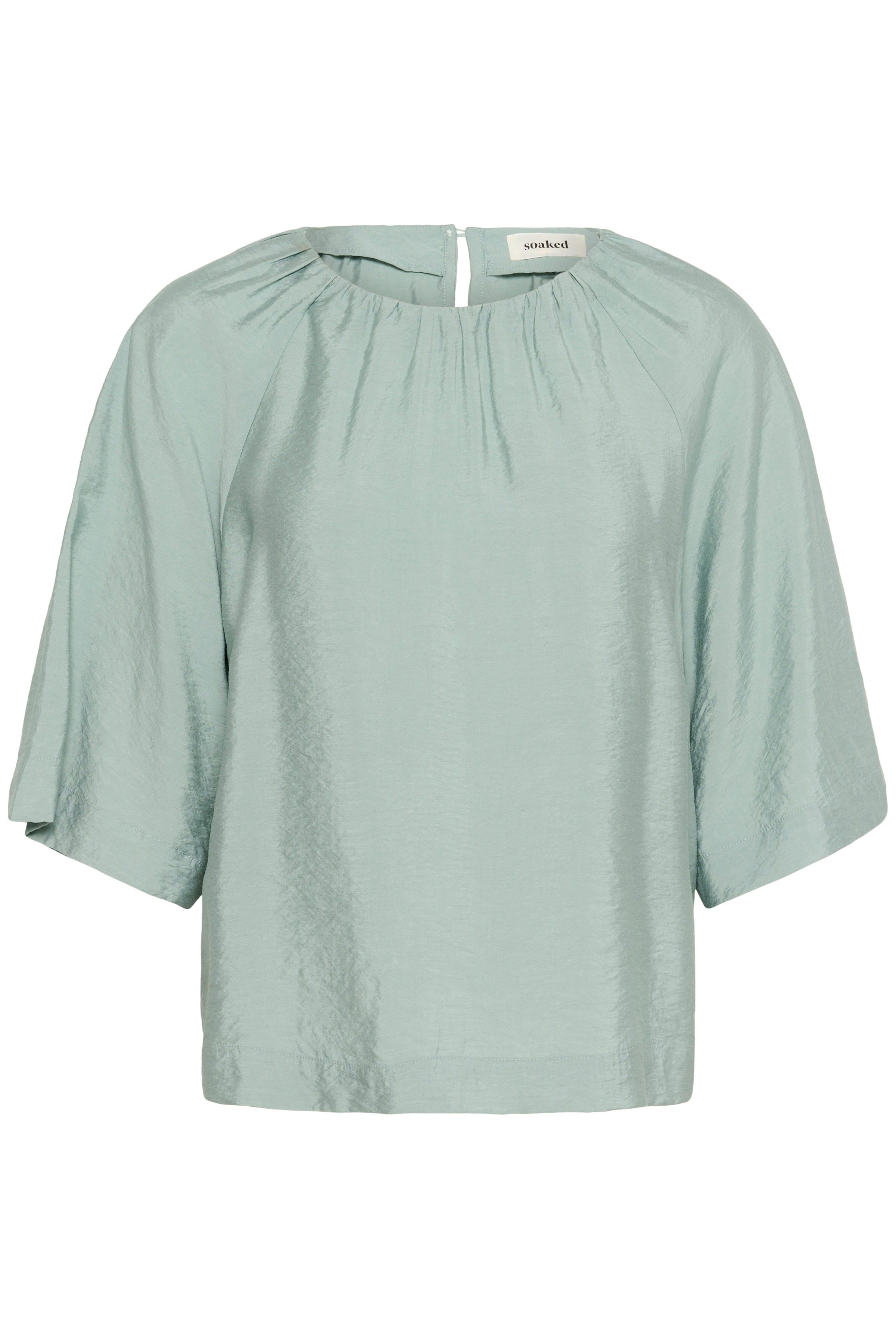 Soaked in Luxury Leodora Top - Silver Blue