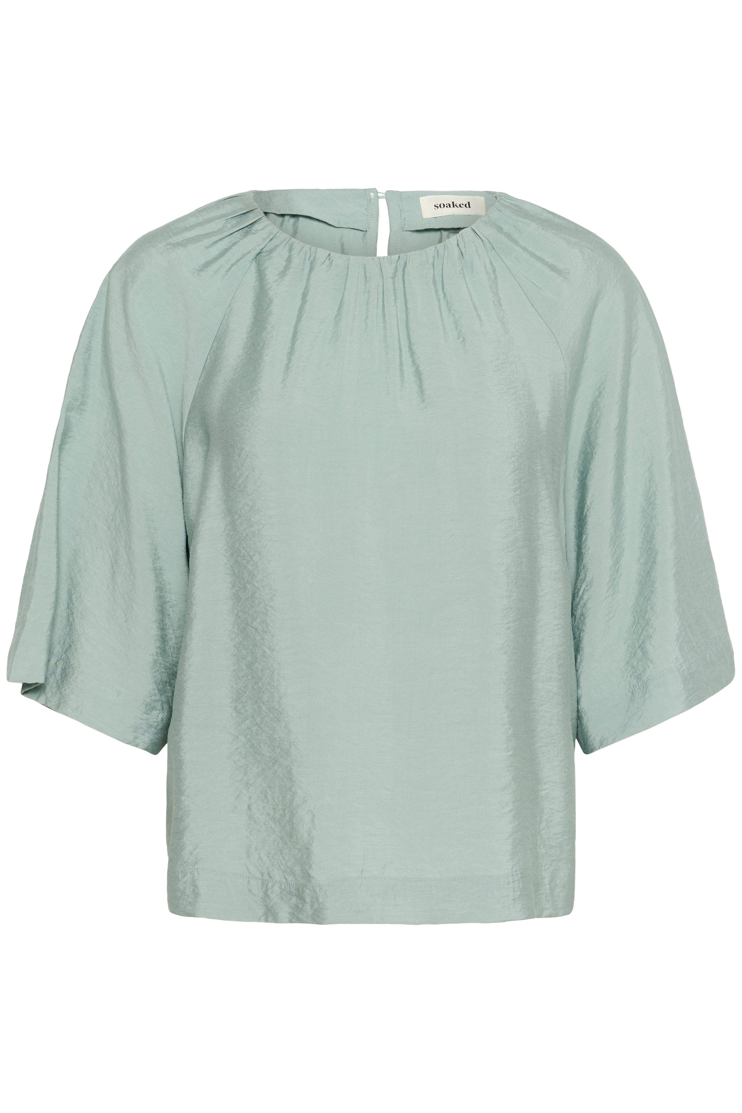 Soaked in Luxury Leodora Top - Silver Blue