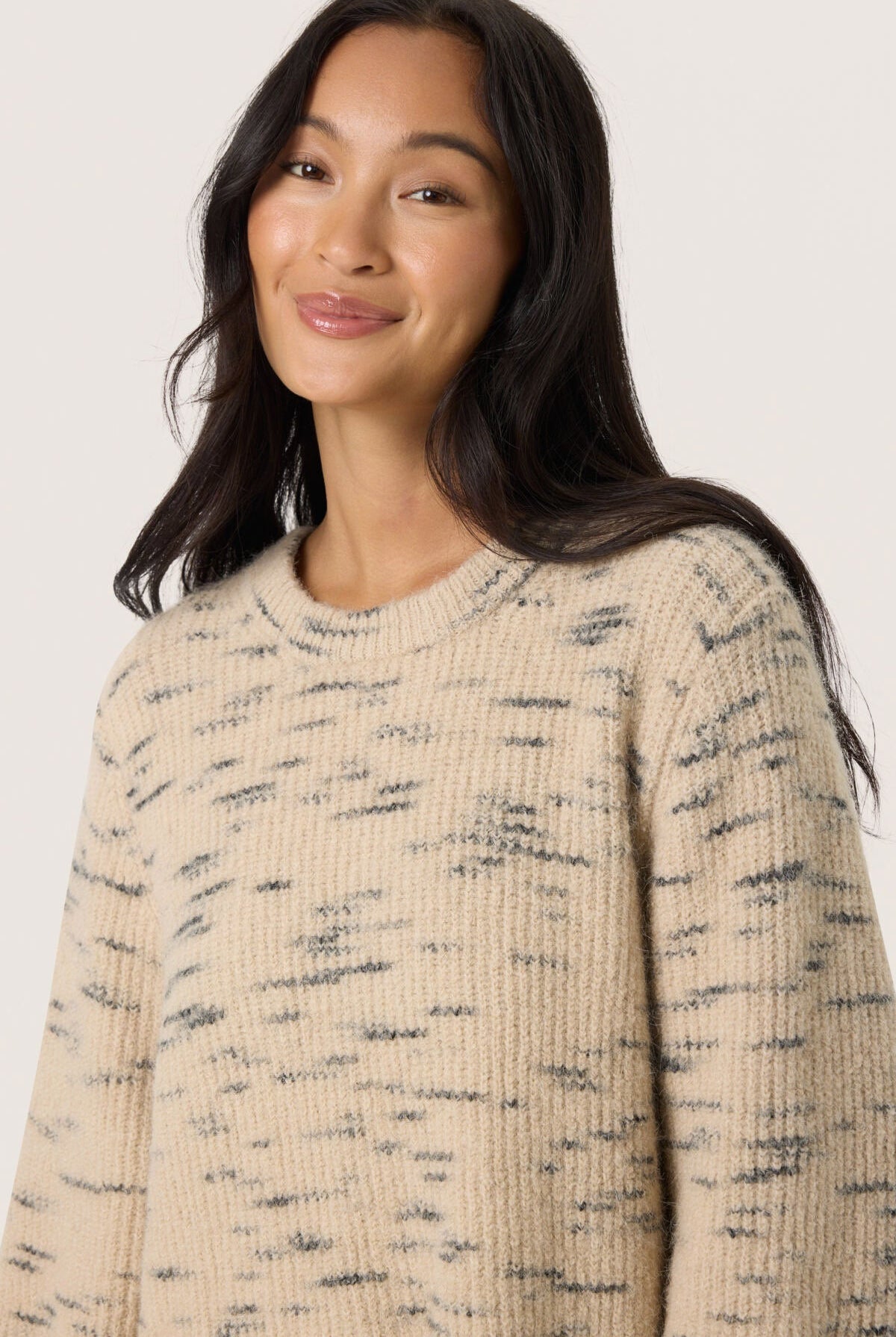Soaked in Luxury Liora Wool Blend Jumper - Doeskin