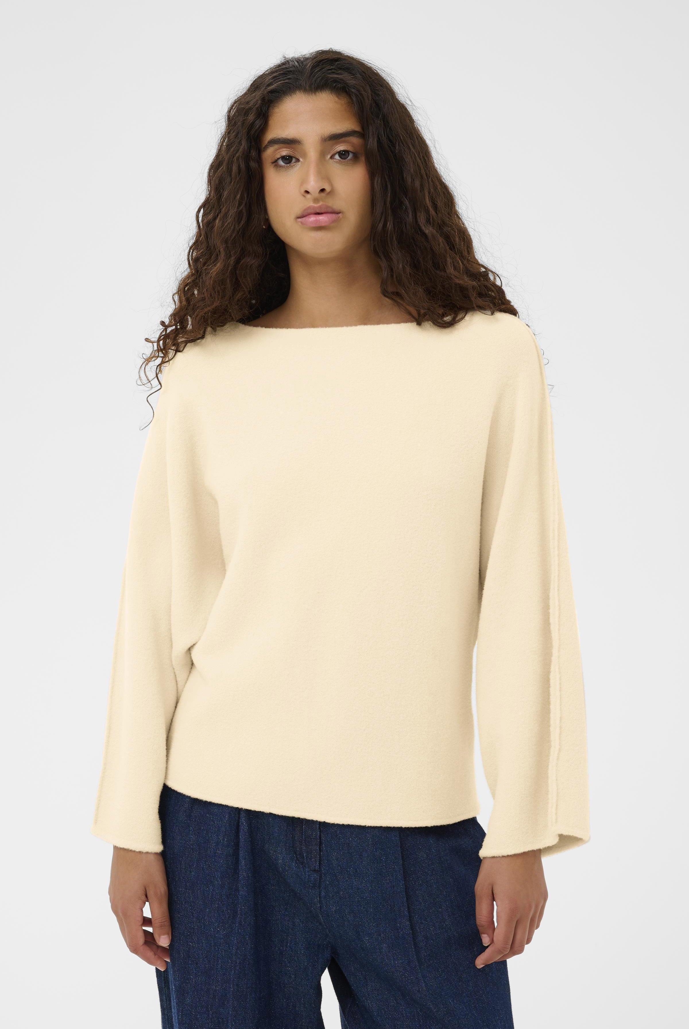 Soaked in Luxury Nerea Slash Neck Jumper - Turtledove