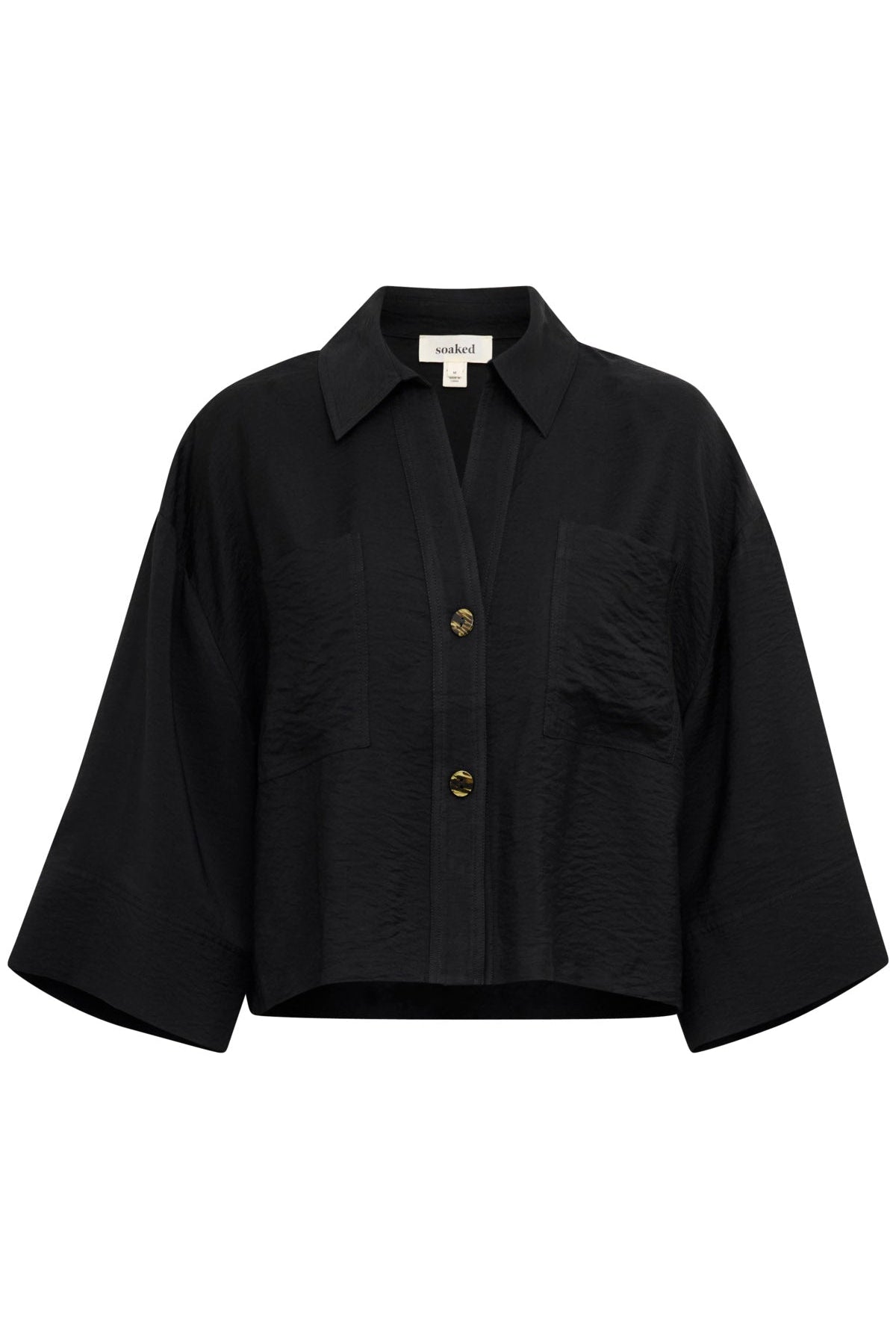 Soaked in Luxury Sija Shirt - Black