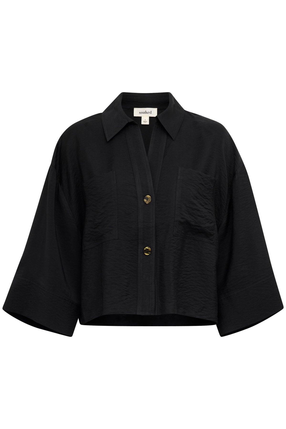 Soaked in Luxury Sija Shirt - Black