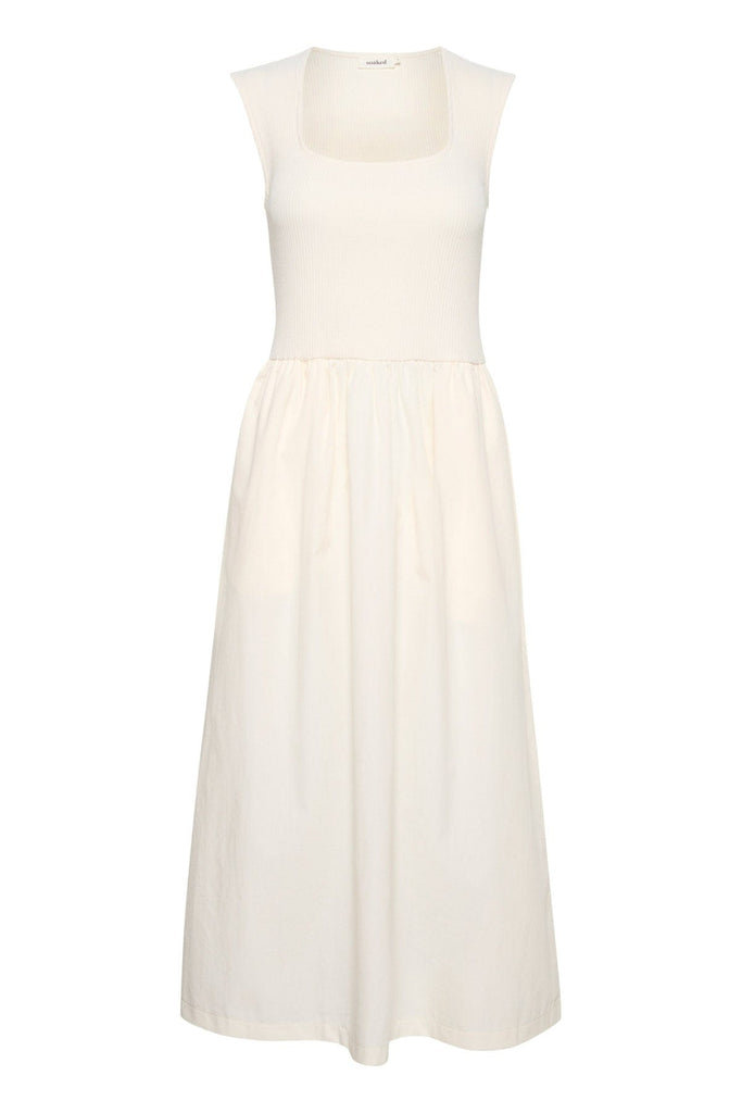 Soaked in Luxury Simone Sleeveless Dress - Whisper White