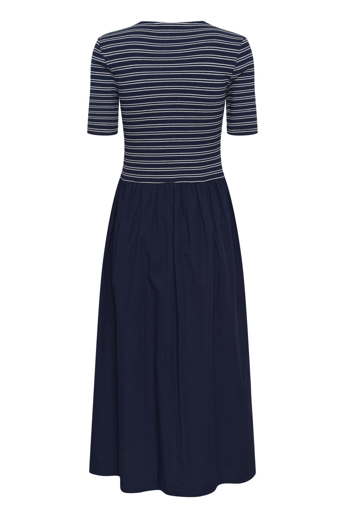 Soaked in Luxury Simone Striped Midi Dress - India Ink