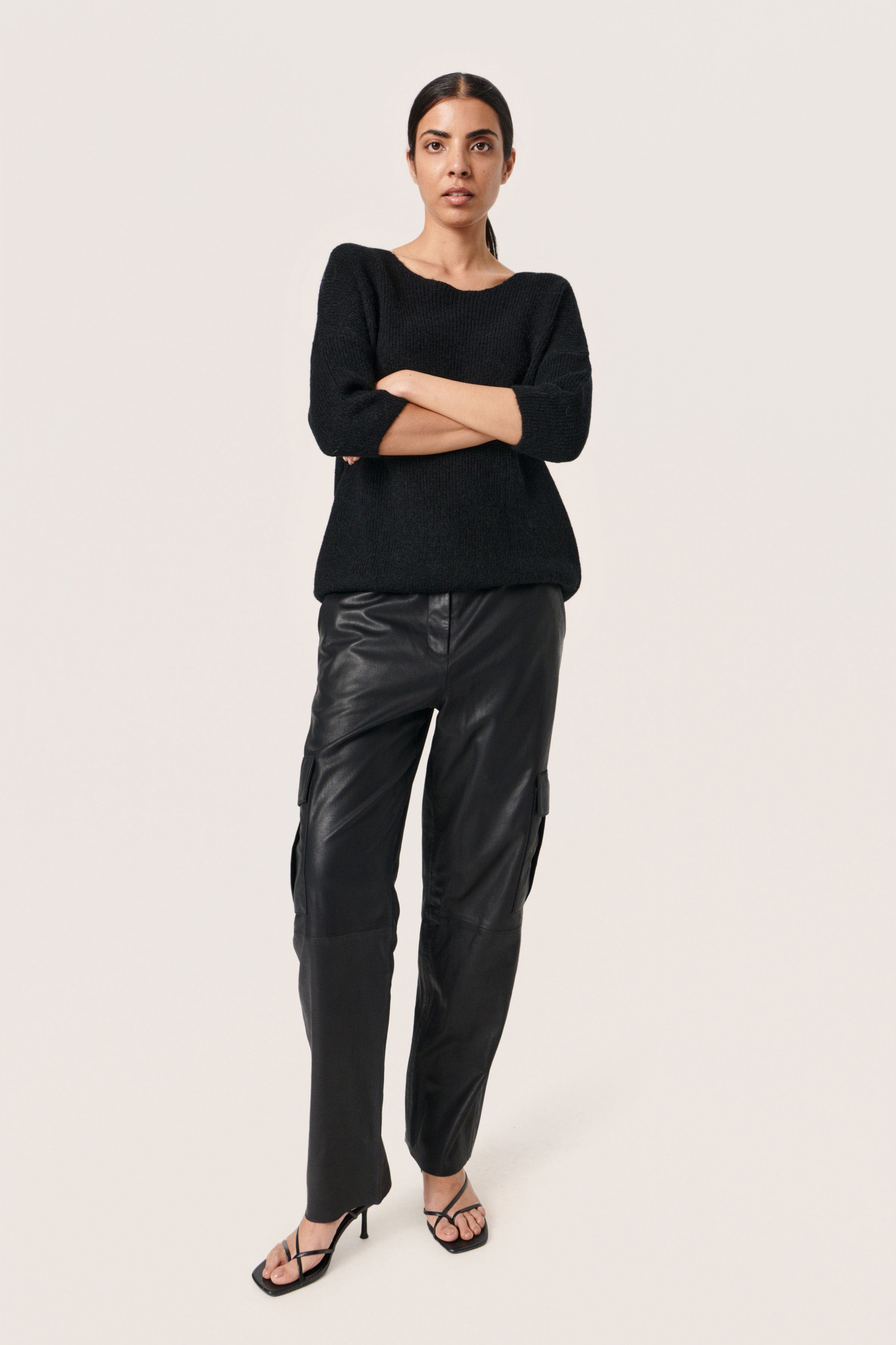 Soaked in Luxury Tuesday Knitted Jumper - Black