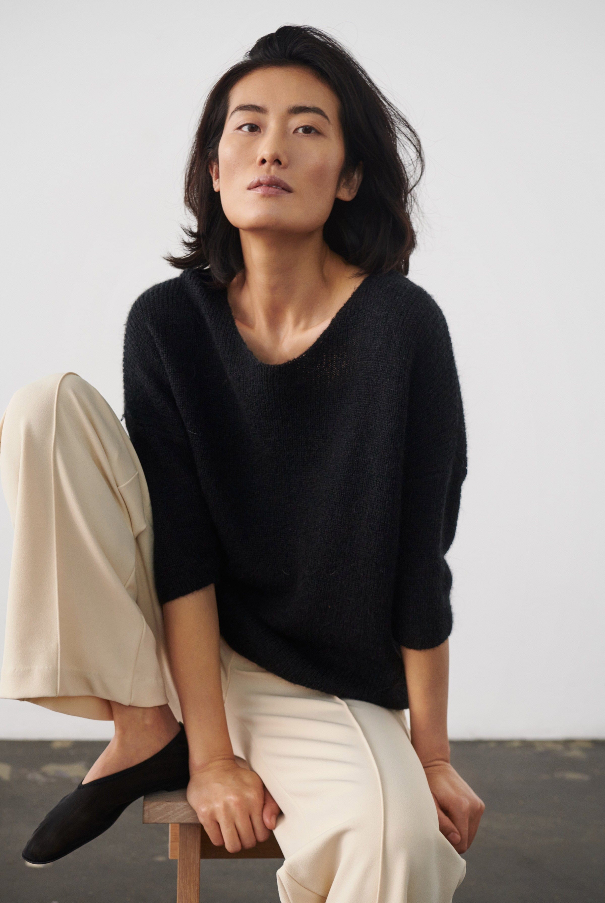 Soaked in Luxury Tuesday Knitted Jumper - Black