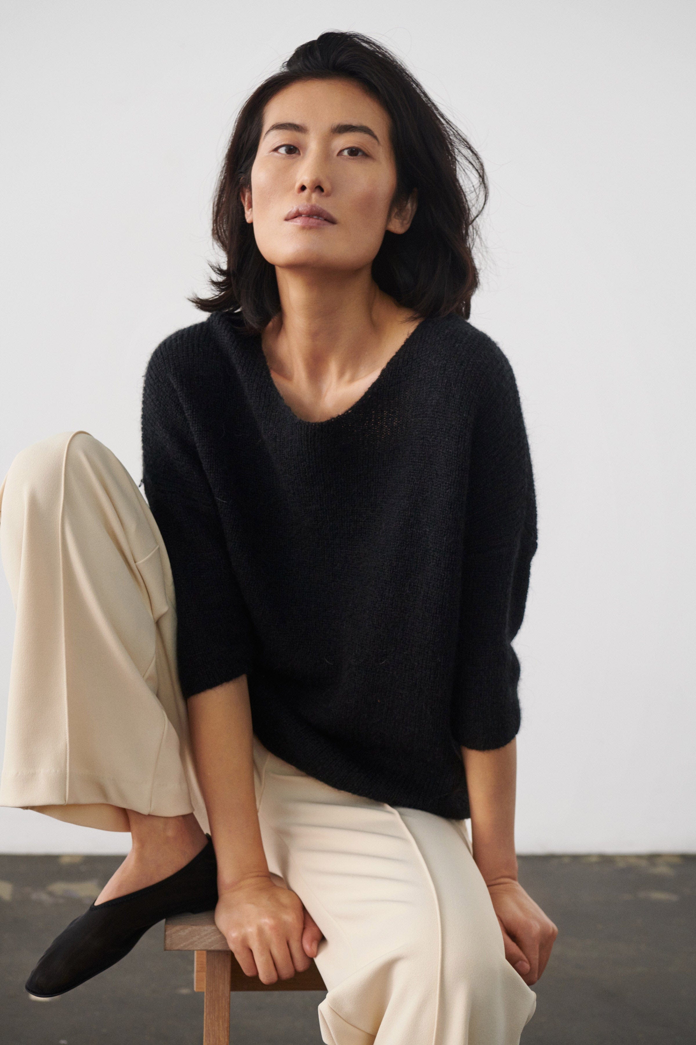 Soaked in Luxury Tuesday Knitted Jumper - Black