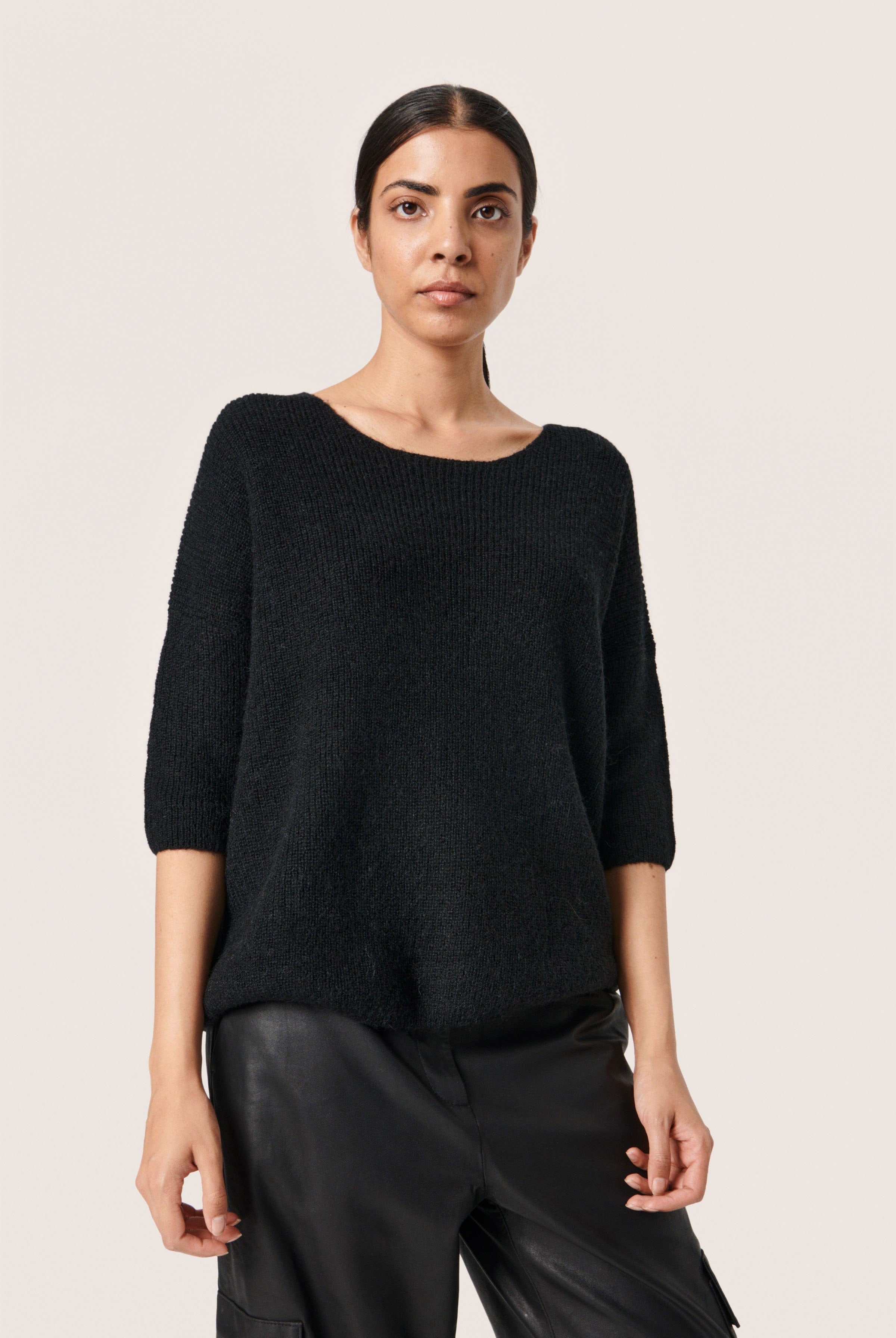 Soaked in Luxury Tuesday Knitted Jumper - Black