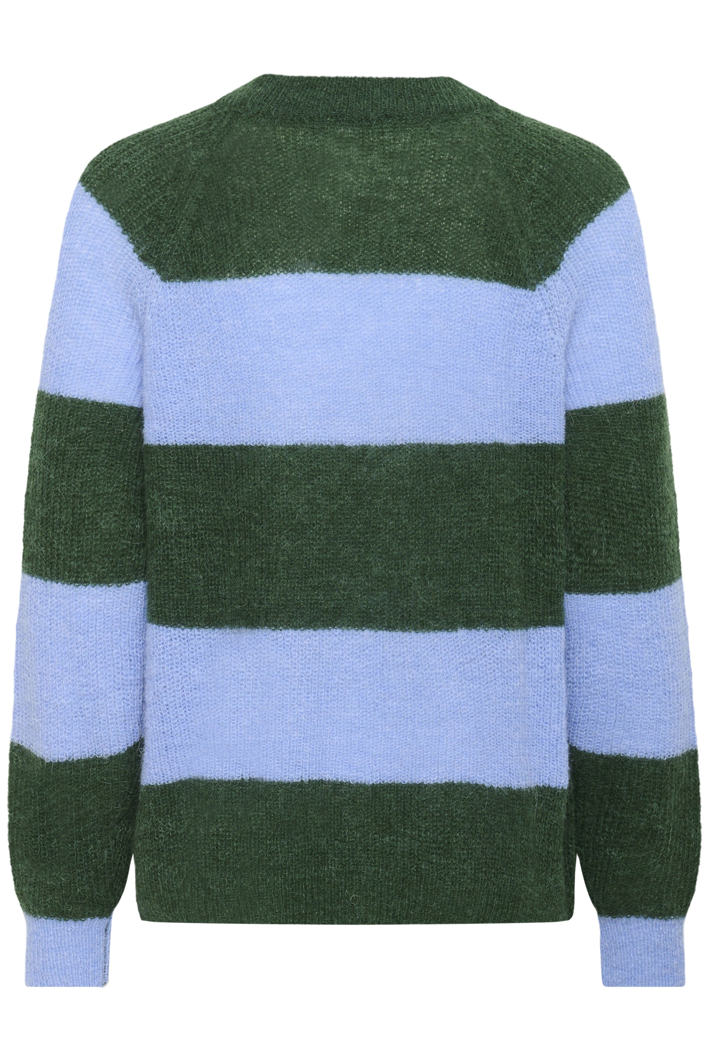 Soaked in Luxury Tuesday Wool Blend Jumper - Green/Hydrangea Stripe
